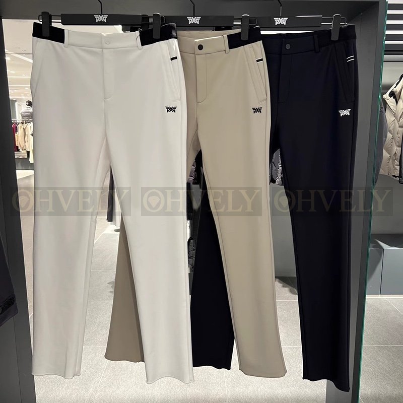 PXG 남성 에센셜 슬림핏 기능성 골프 바지 팬츠 (화이트/베이지/블랙)