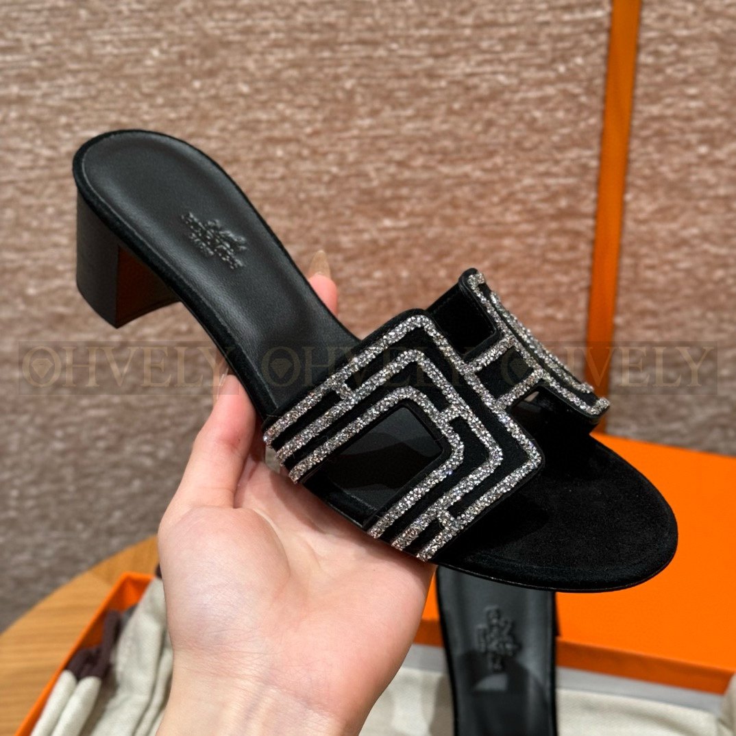 【 ZP버전 】H 오아시스 샌들 미들 힐 스웨이드 (7가지 색상) 상품 썸네일