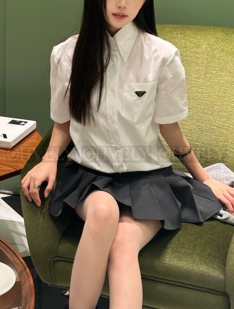 【 ZP버전 】P 삼각로고 포켓 반팔 셔츠