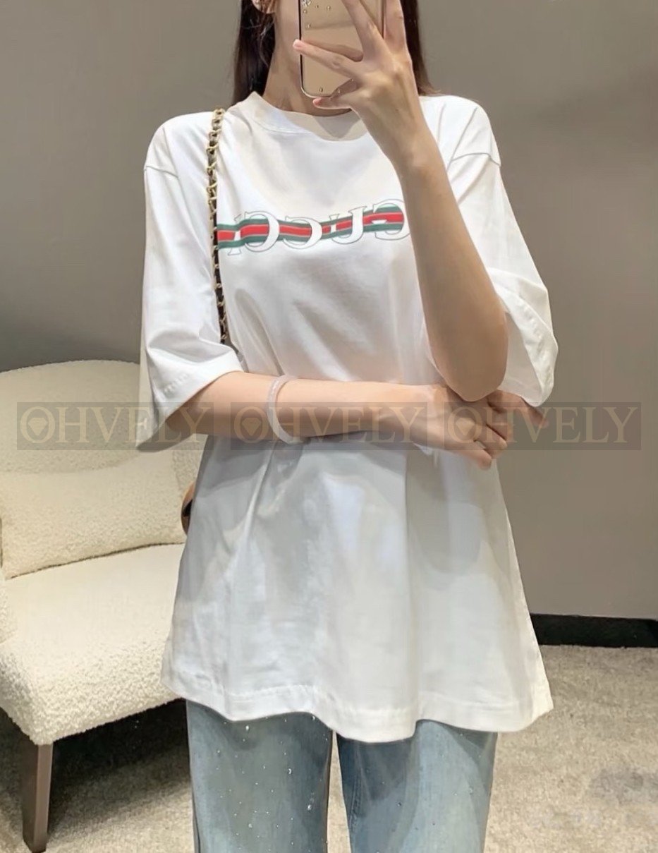 【 ZP버전 】GC 클래식 웹 삼색선 로고 반팔 티셔츠