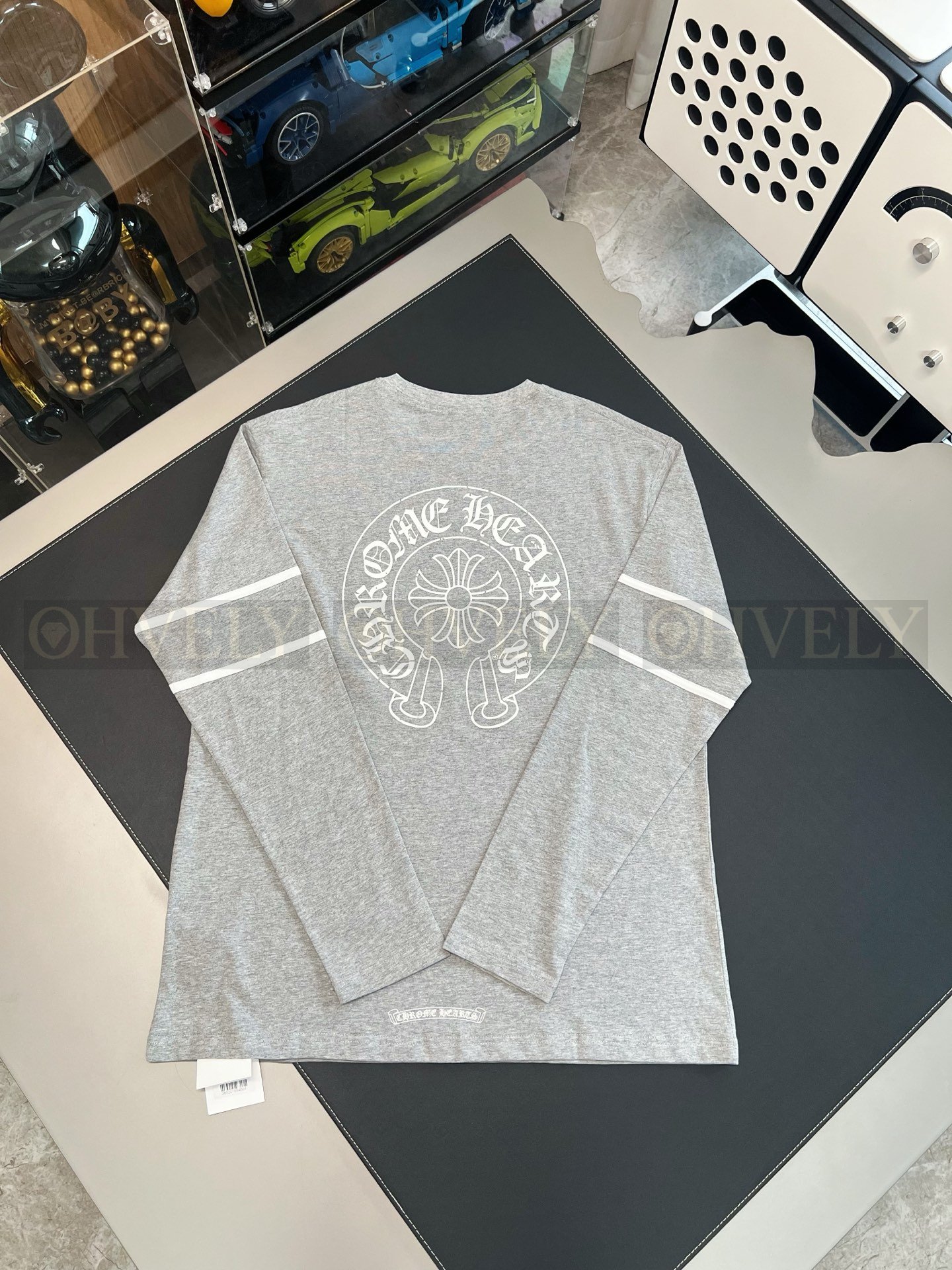 【 ZP버전 】CH 크랙 나염 배색 긴팔 티셔츠 상품 썸네일