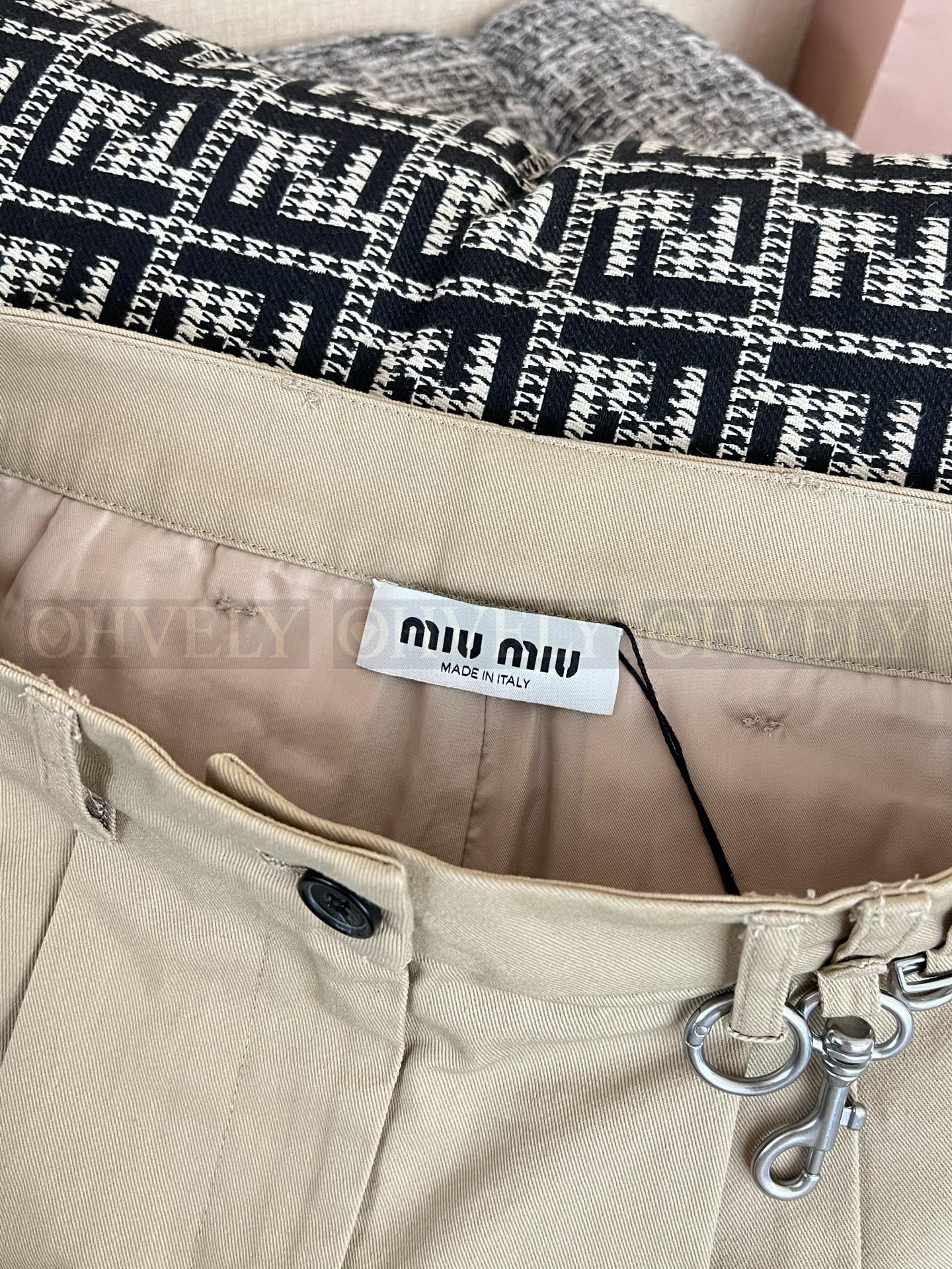 【 ZP버전 】MIU 신형 버클 레이어드 스커트 상품 썸네일