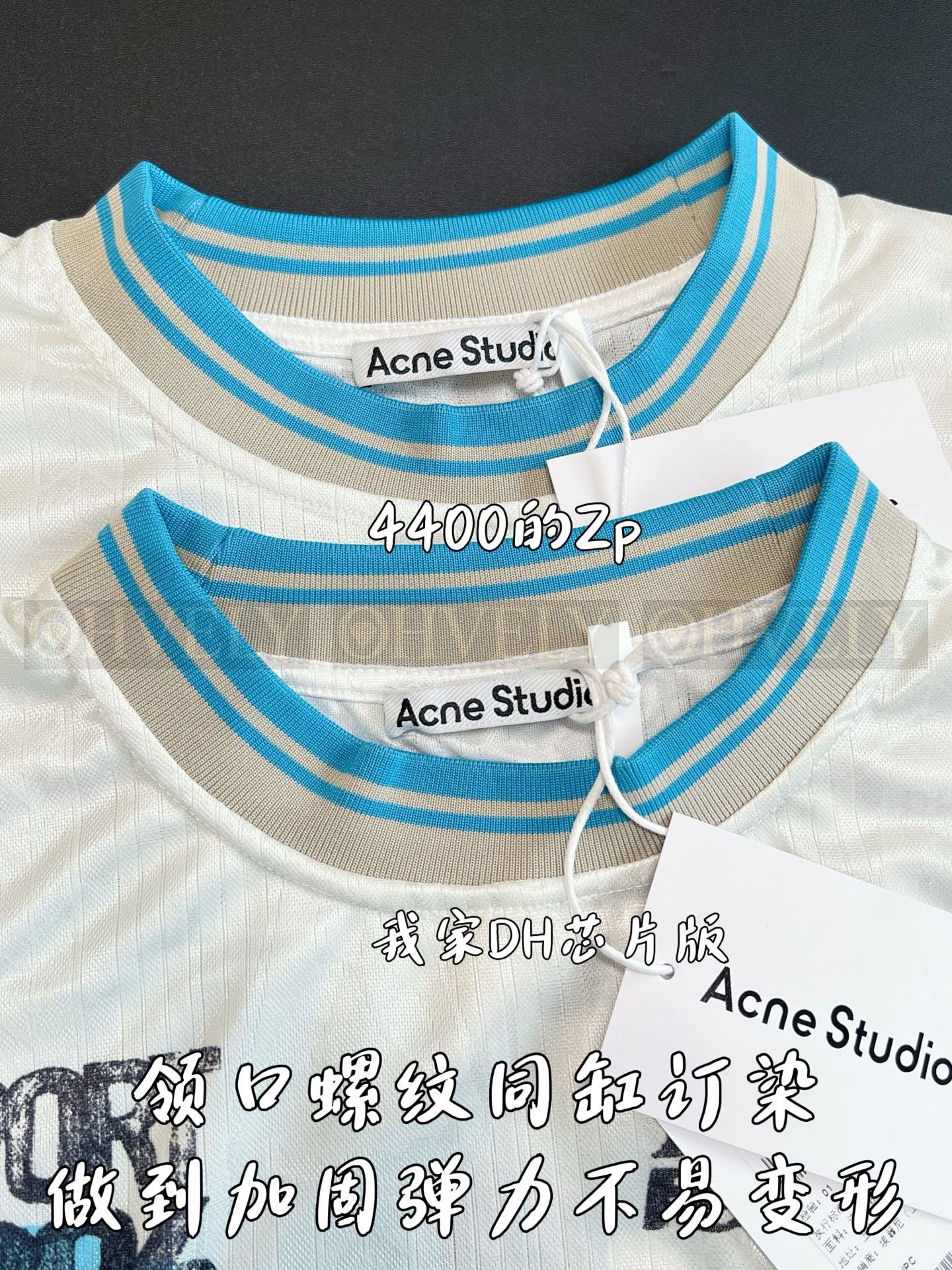 【 ZP버전 】AC 블루 리본 반팔 티셔츠 상품 썸네일