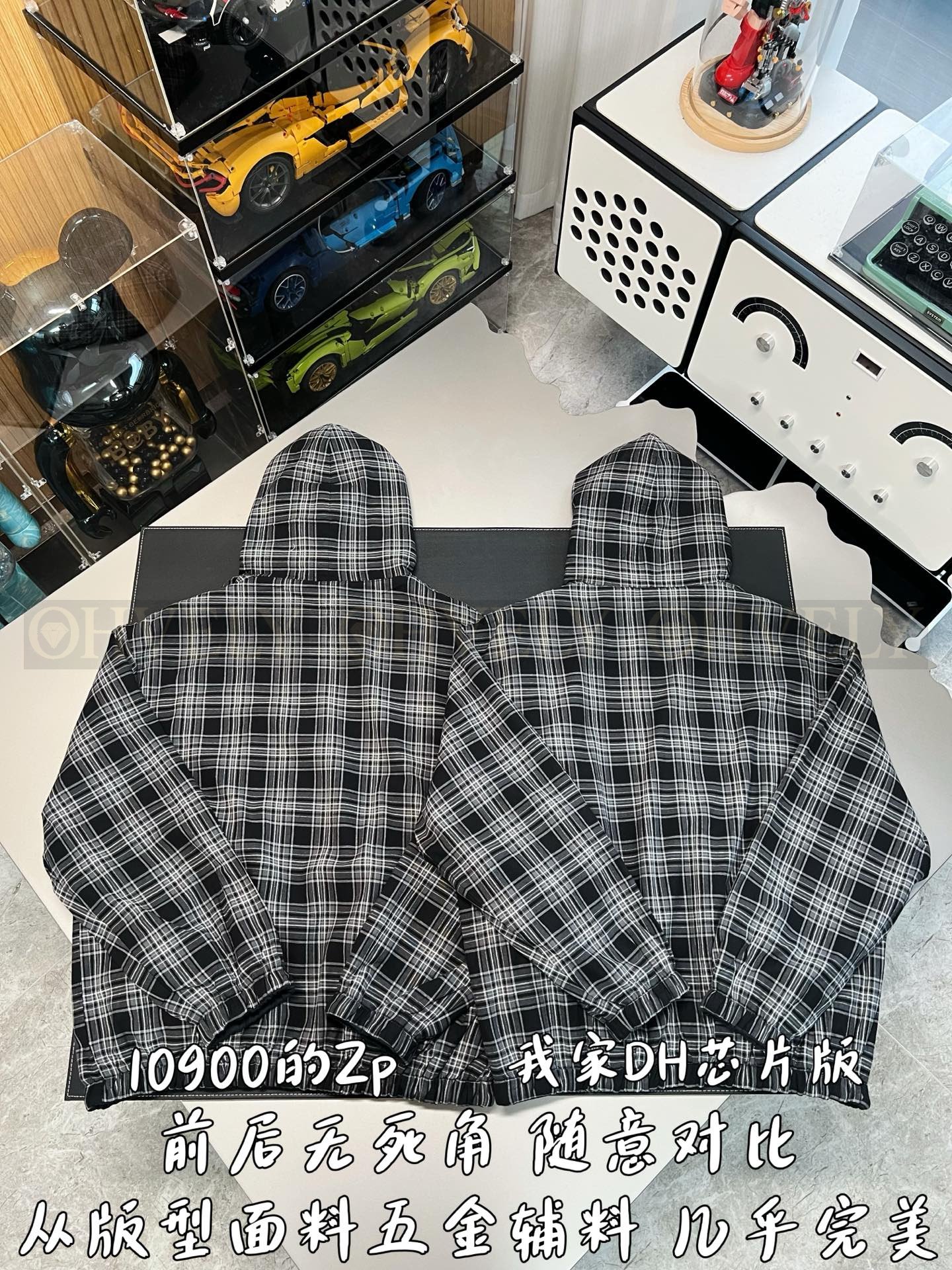【 ZP버전 】BAL 양면 체크 후드 재킷 상품 썸네일