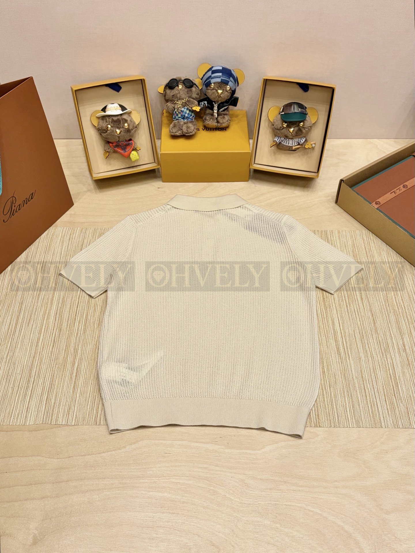 【 ZP버전 】 LP 골지 카라 니트 반팔티 상품 썸네일