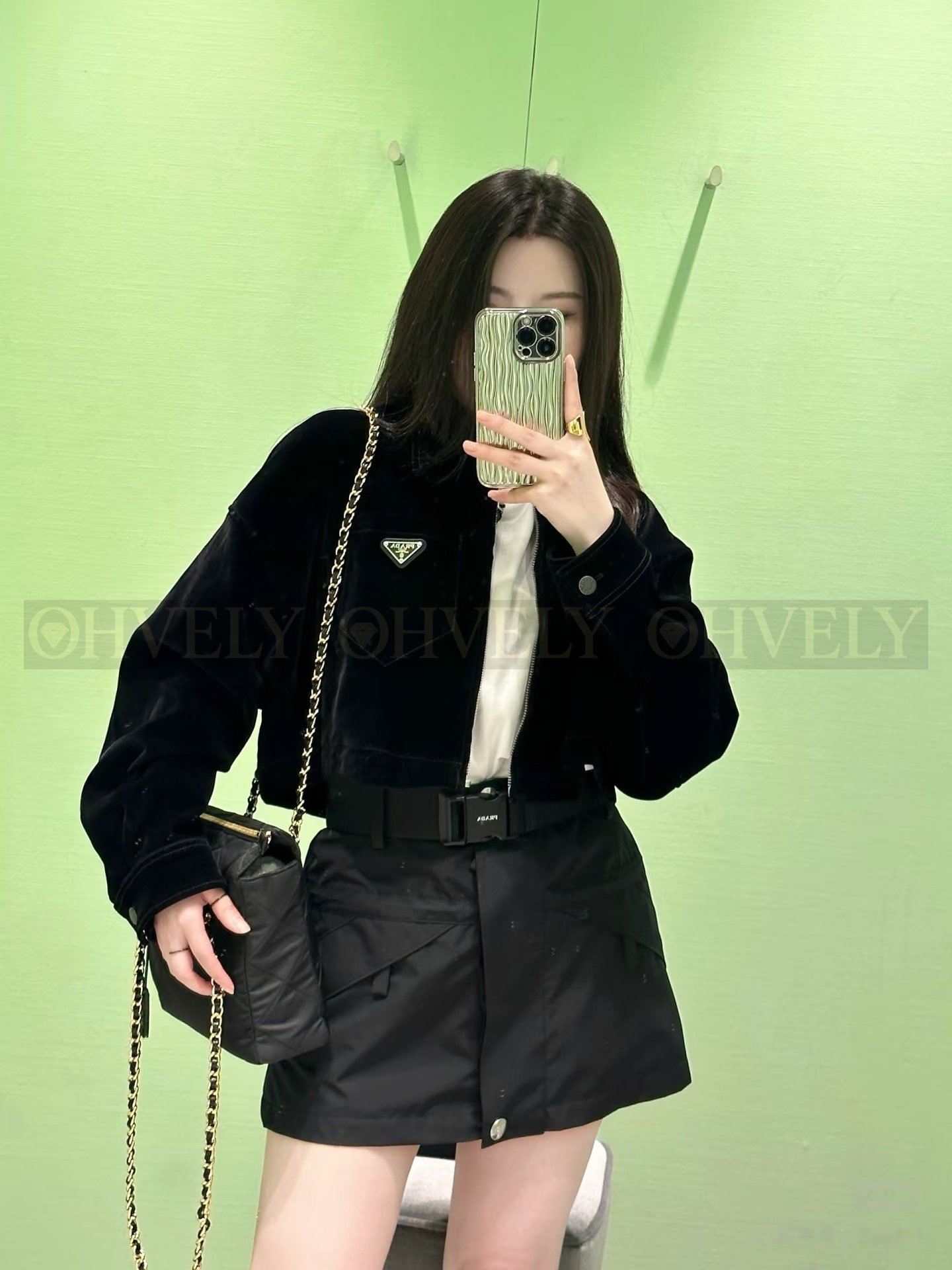 【 ZP버전 】PR 신상 나일론 벨트 미니 스커트 상품 썸네일