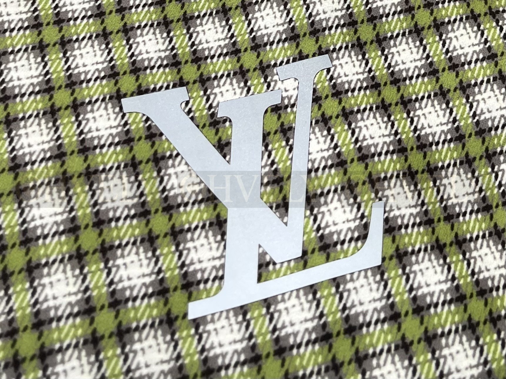 【 ZP버전 】LV 자수 체크 롱스리브 셔츠 상품 썸네일