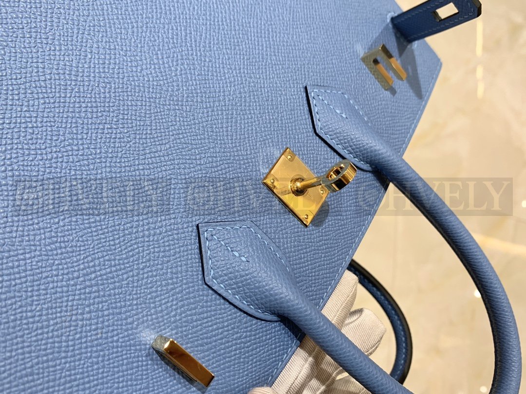 【 ZP버전 】HM Birkin 버킨 백 헤븐 블루 골드버클 25 상품 썸네일