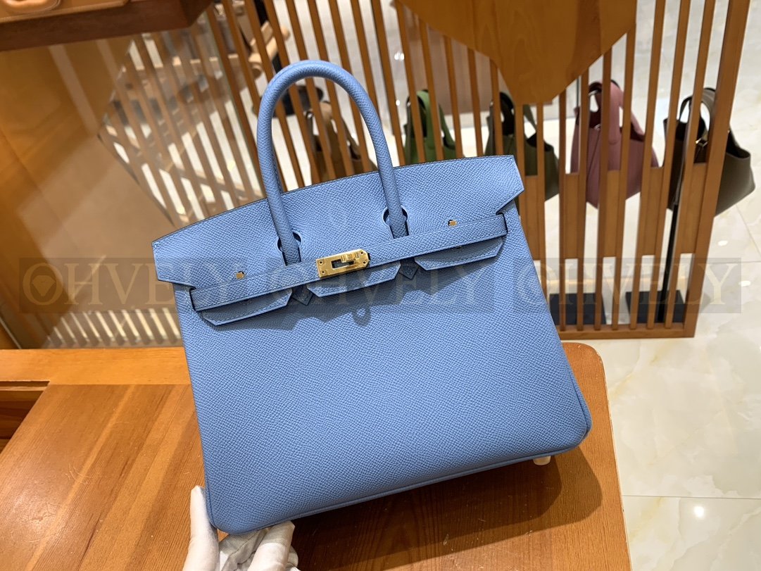 【 ZP버전 】HM Birkin 버킨 백 헤븐 블루 골드버클 25 상품 썸네일