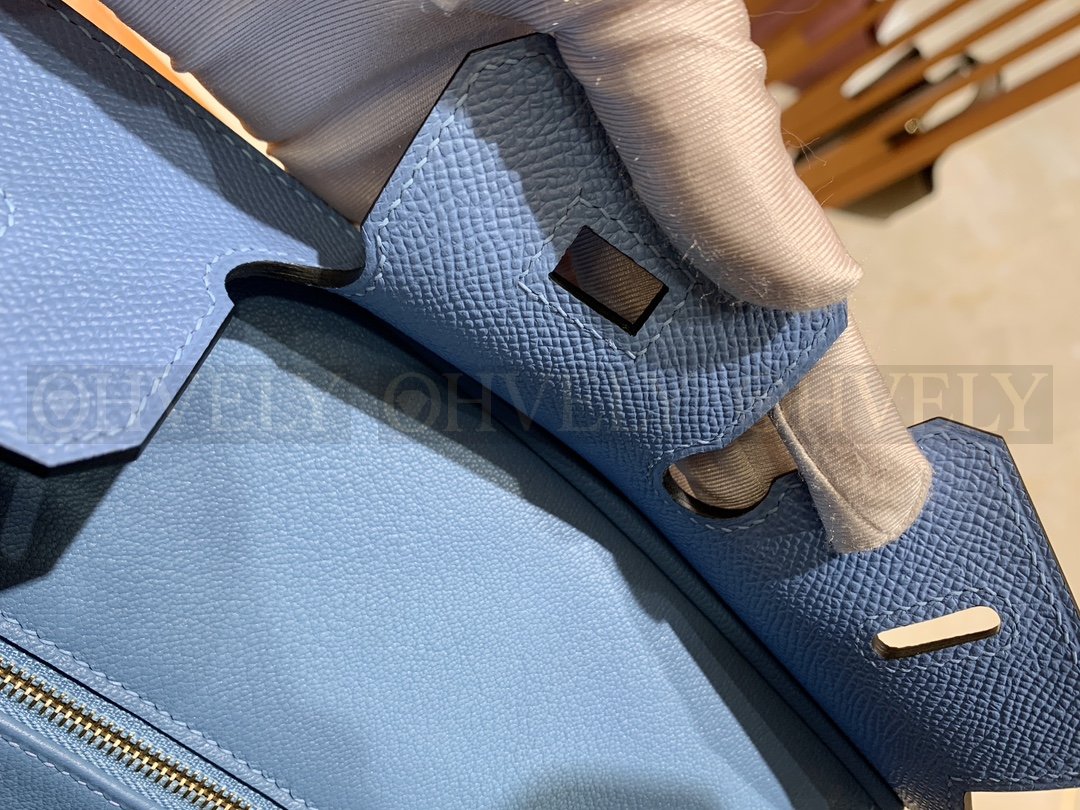 【 ZP버전 】HM Birkin 버킨 백 헤븐 블루 골드버클 25 상품 썸네일