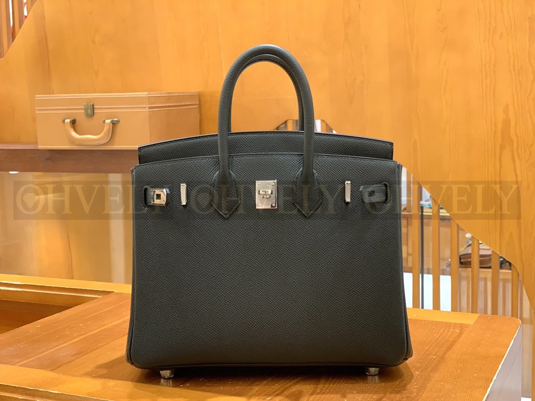 【 ZP버전 】HM Birkin 버킨 백 블랙 실버버클 25