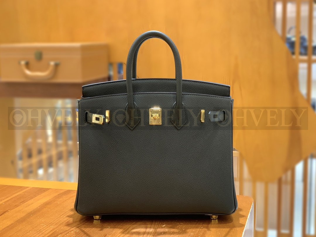 【 ZP버전 】HM Birkin 버킨 백 블랙 골드버클 25