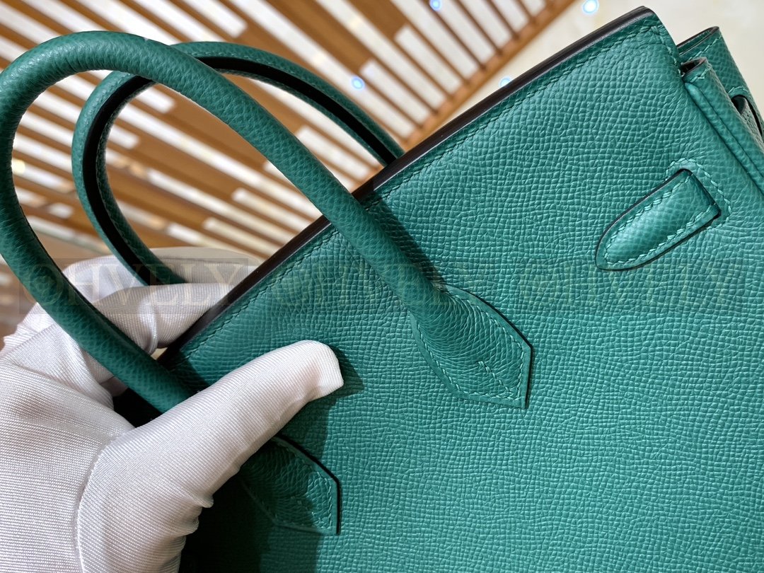 【 ZP버전 】HM Birkin 버킨 백 피콕 그린 골드버클 25 상품 썸네일
