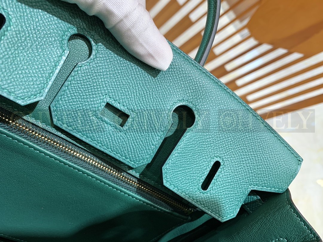 【 ZP버전 】HM Birkin 버킨 백 피콕 그린 골드버클 25 상품 썸네일