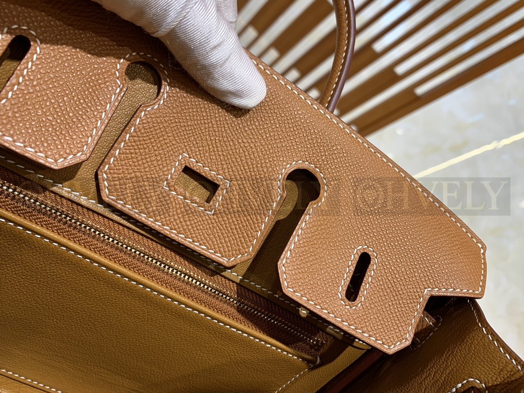 【 ZP버전 】HM Birkin 버킨 백 골드 브라운 골드버클 25 상품 썸네일