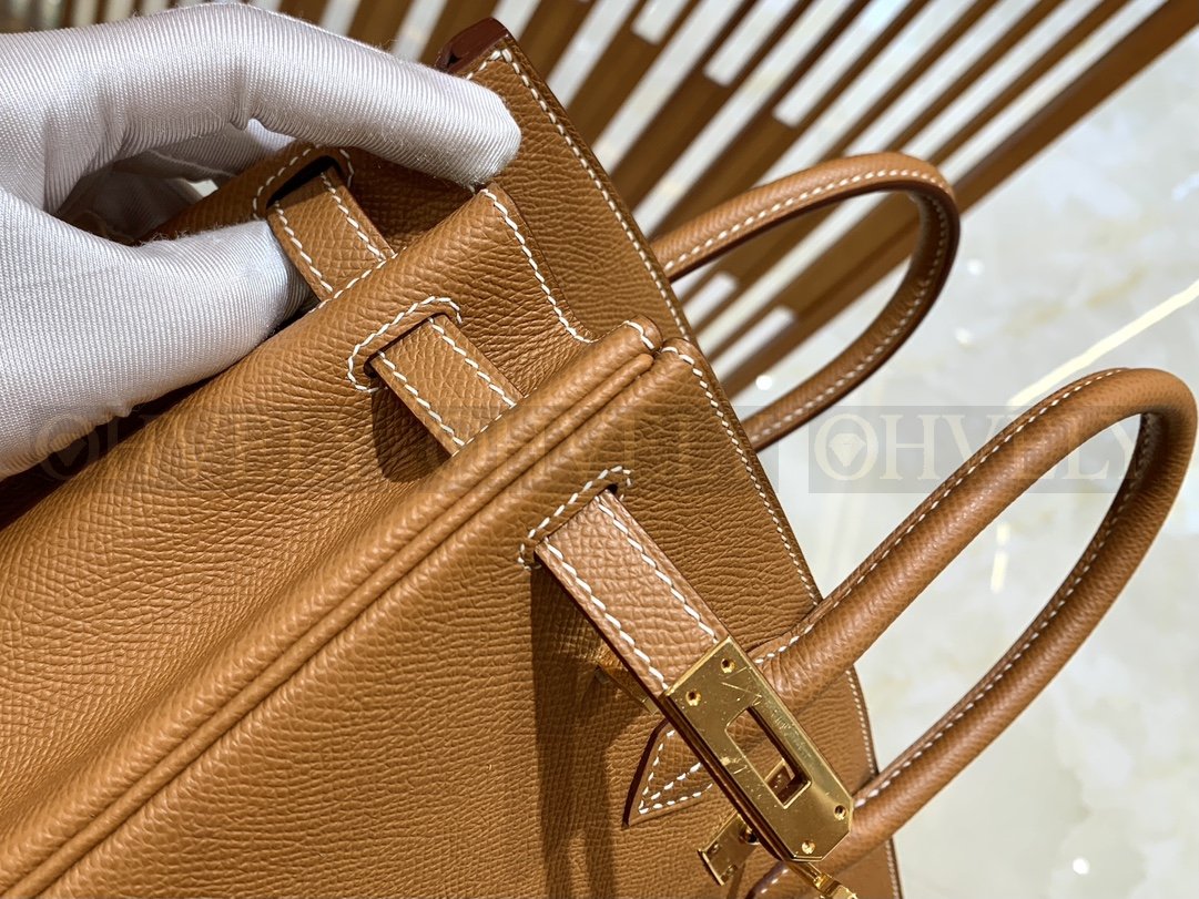 【 ZP버전 】HM Birkin 버킨 백 골드 브라운 골드버클 25 상품 썸네일