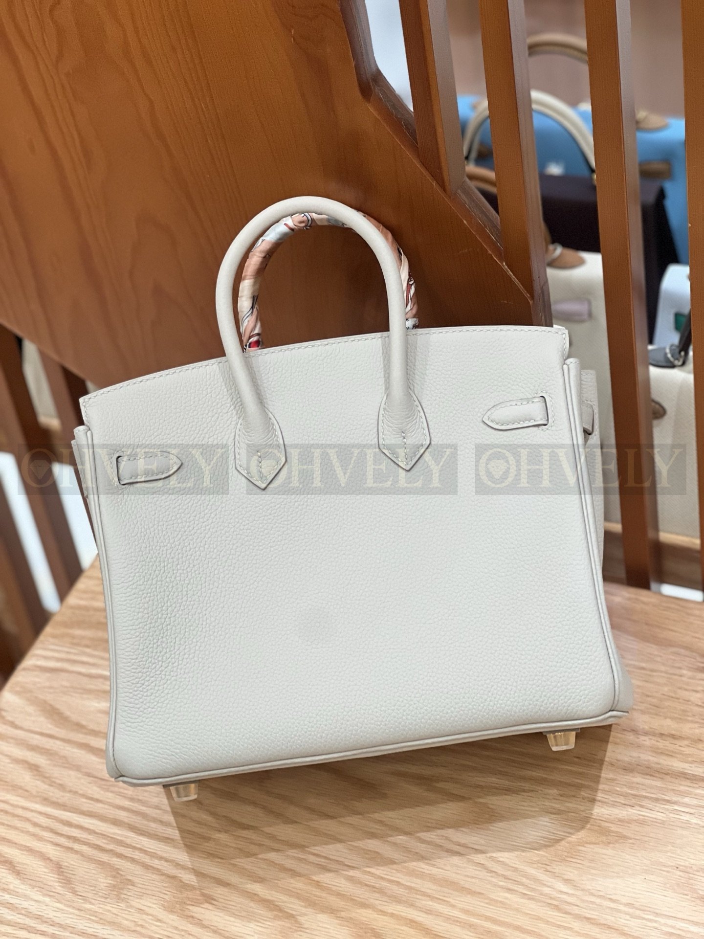 【 ZP버전 】HM Birkin 버킨백 토고 글래시어 화이트 골드버클 25 상품 썸네일