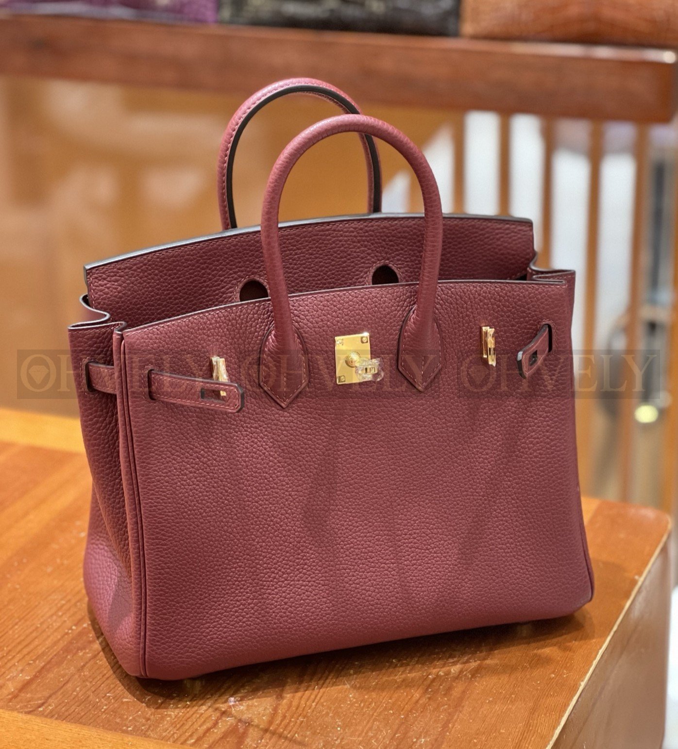 【 ZP버전 】HM Birkin 버킨백 토고 버건디 골드버클 25
