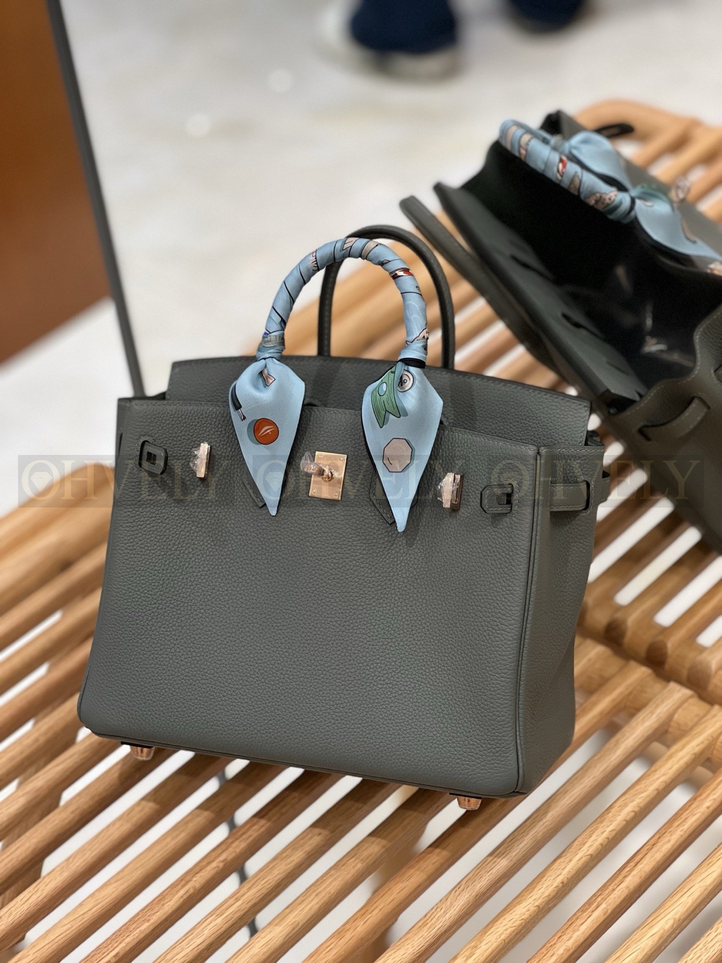 【 ZP버전 】HM Birkin 버킨백 토고 아몬드그린 실버버클 25 상품 썸네일