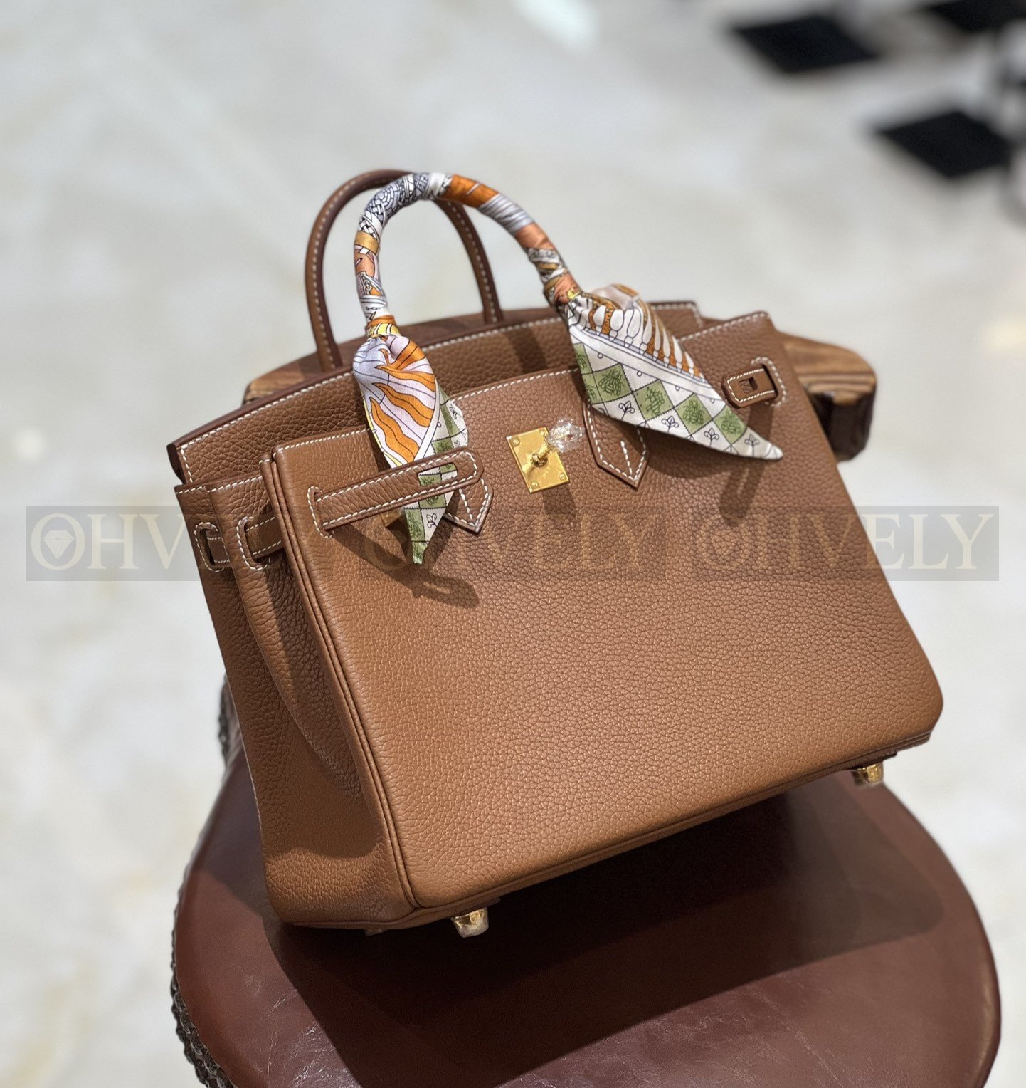 【 ZP버전 】HM Birkin 버킨백 토고 골드 브라운 골드버클 25