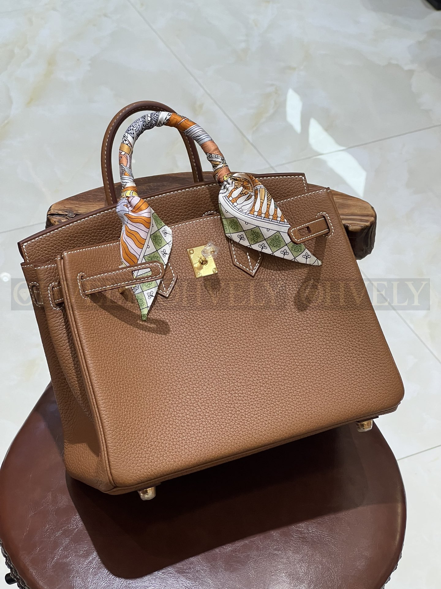 【 ZP버전 】HM Birkin 버킨백 토고 골드 브라운 골드버클 25 상품 썸네일