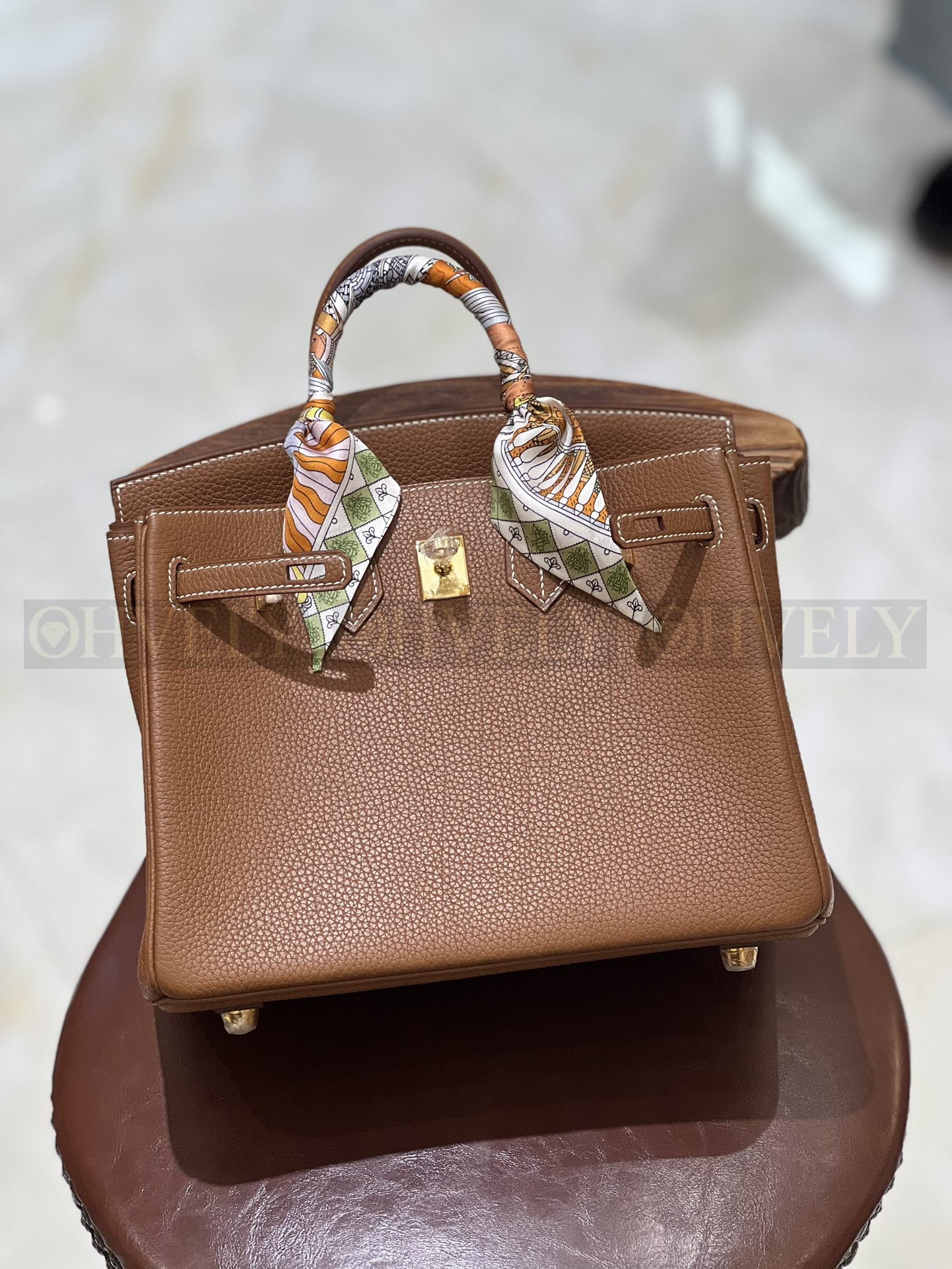 【 ZP버전 】HM Birkin 버킨백 토고 골드 브라운 골드버클 25 상품 썸네일