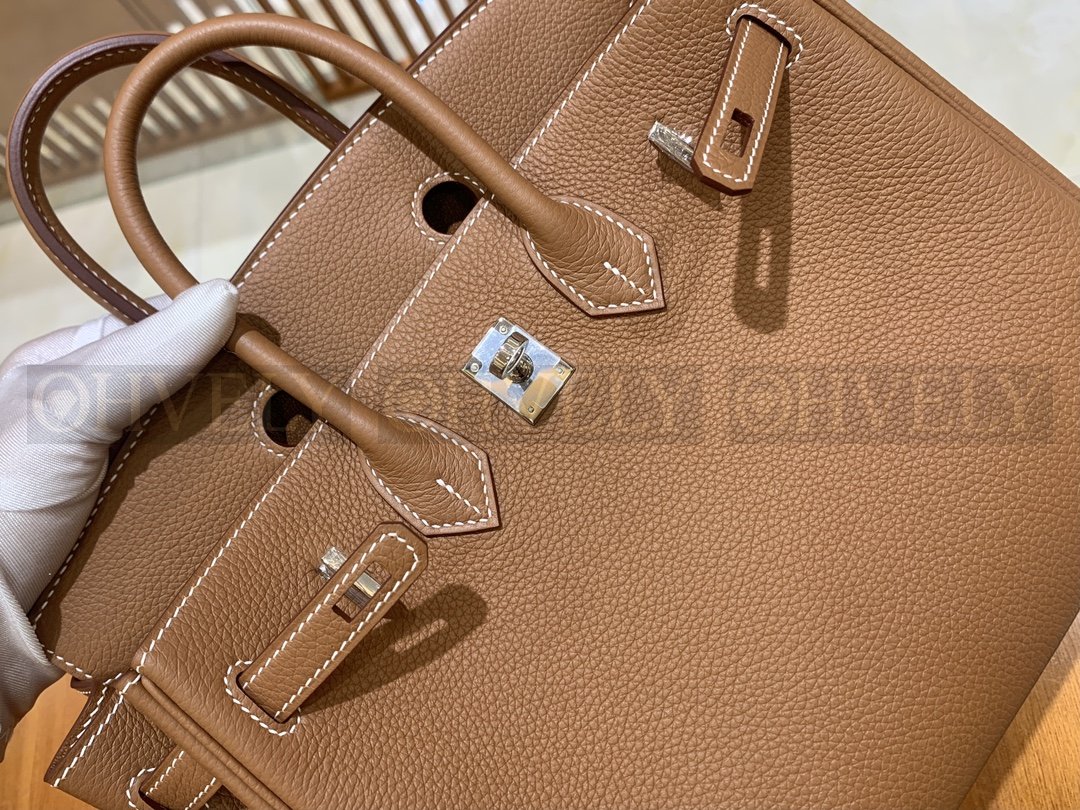 【 ZP버전 】HM Birkin 버킨백 토고 골드 브라운 실버버클 25 상품 썸네일