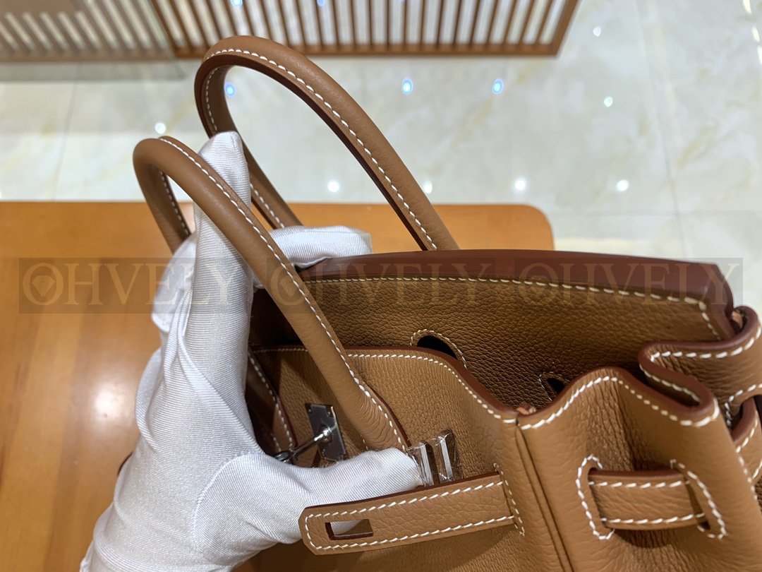【 ZP버전 】HM Birkin 버킨백 토고 골드 브라운 실버버클 25 상품 썸네일