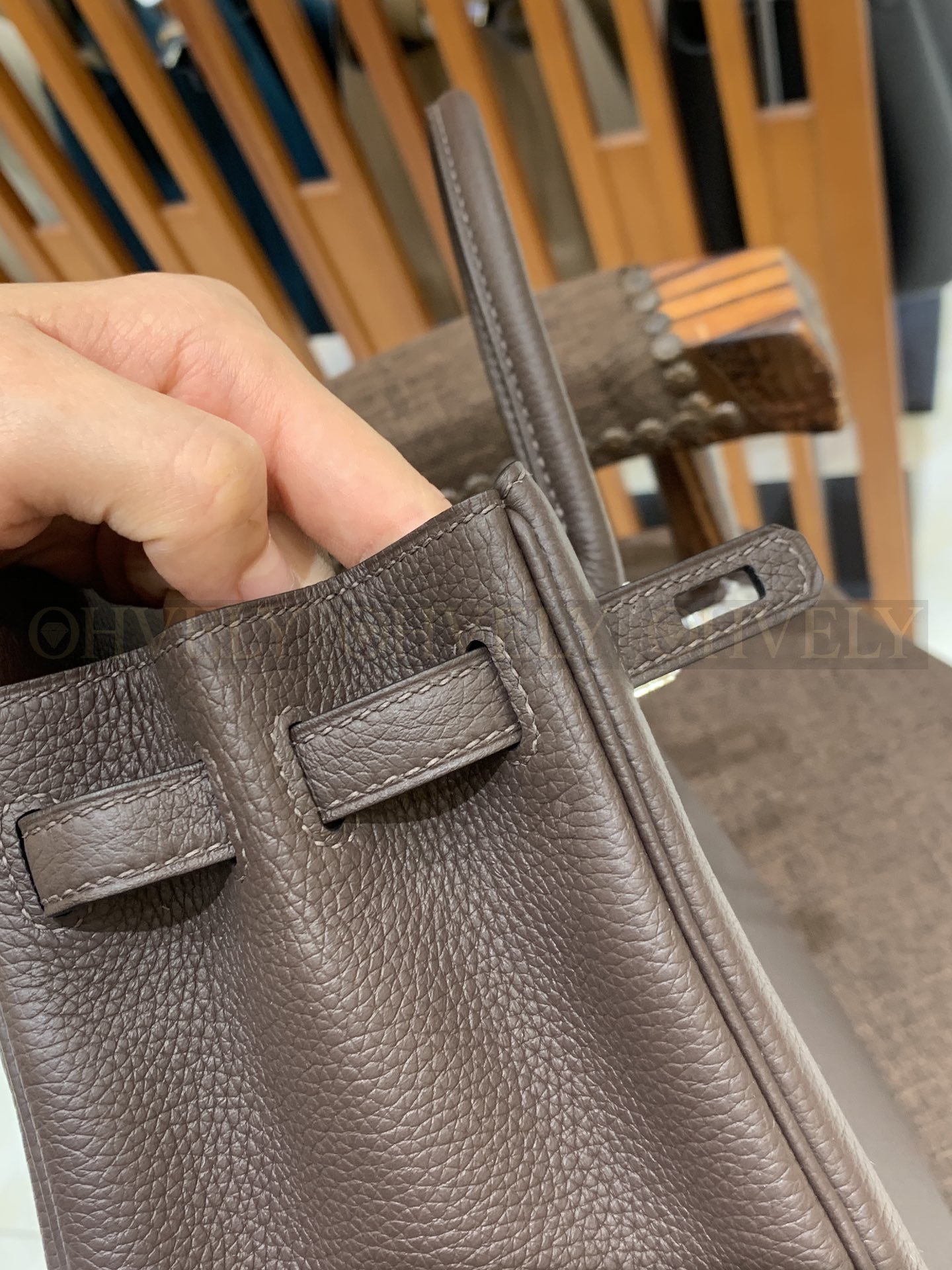 【 ZP버전 】HM Birkin 버킨백 토고 초콜릿 실버버클 25 상품 썸네일