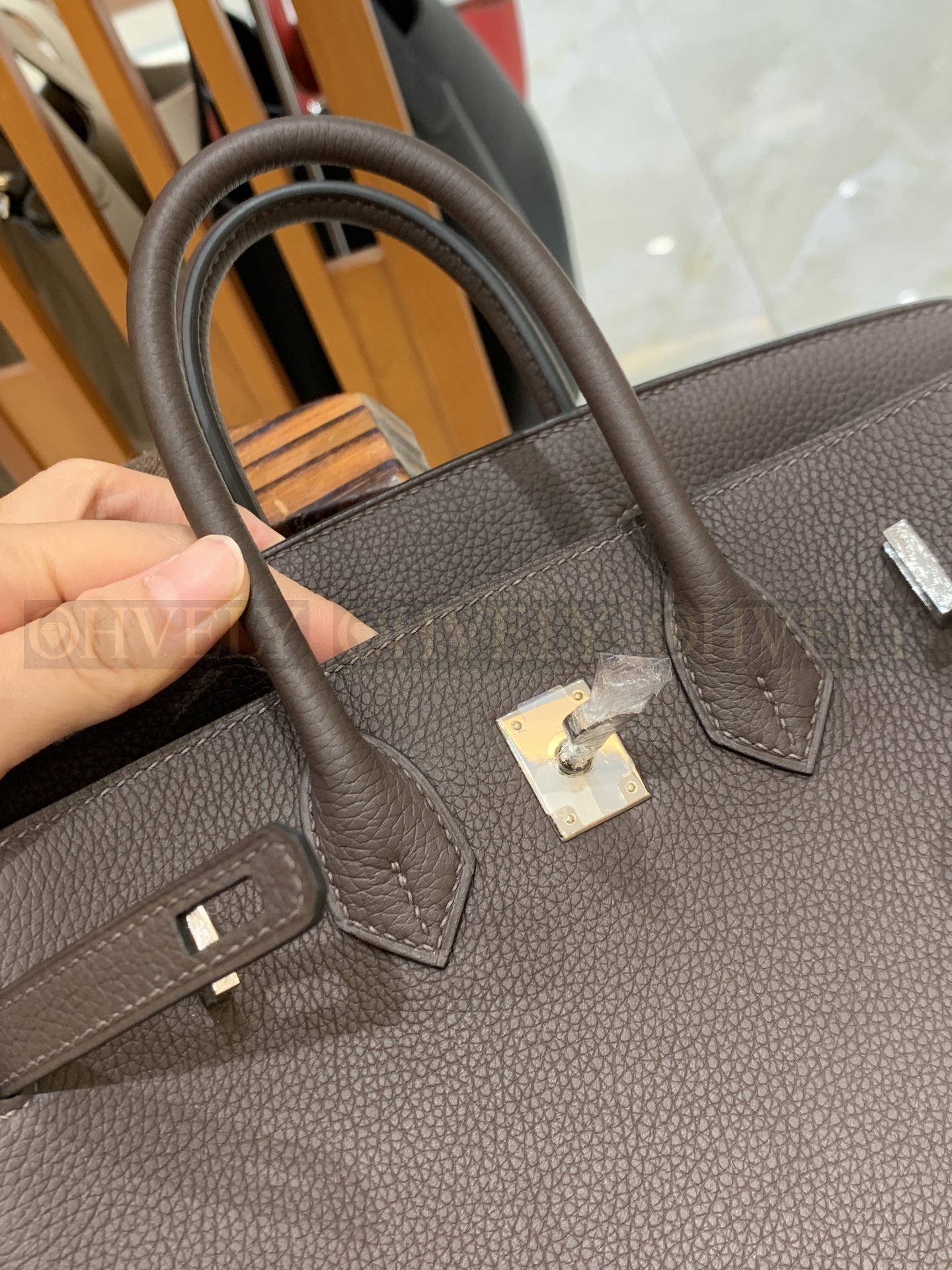 【 ZP버전 】HM Birkin 버킨백 토고 초콜릿 실버버클 25 상품 썸네일