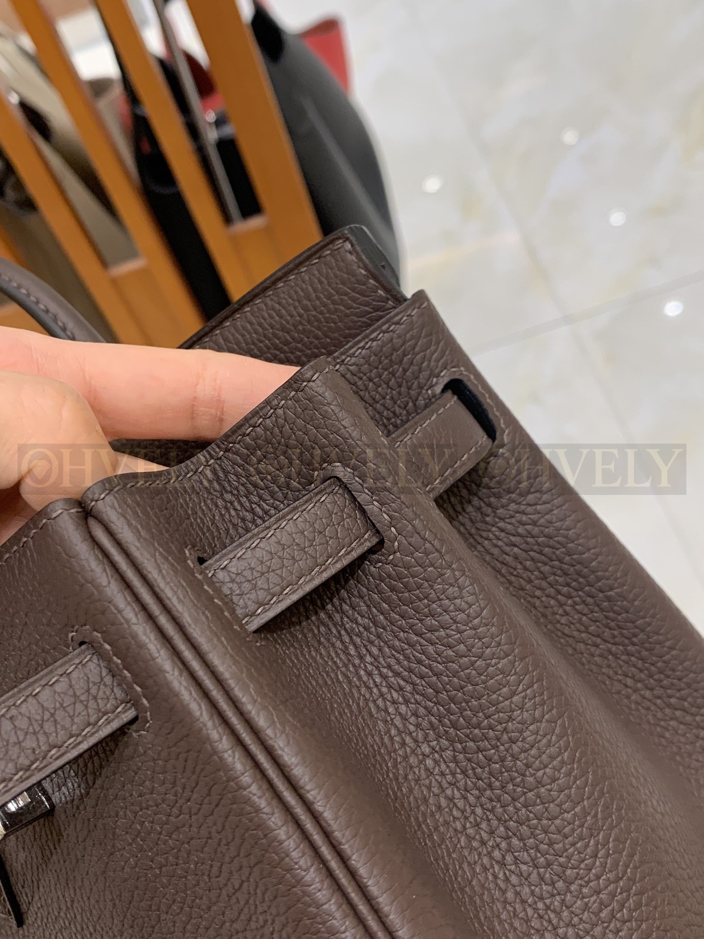 【 ZP버전 】HM Birkin 버킨백 토고 초콜릿 실버버클 25 상품 썸네일