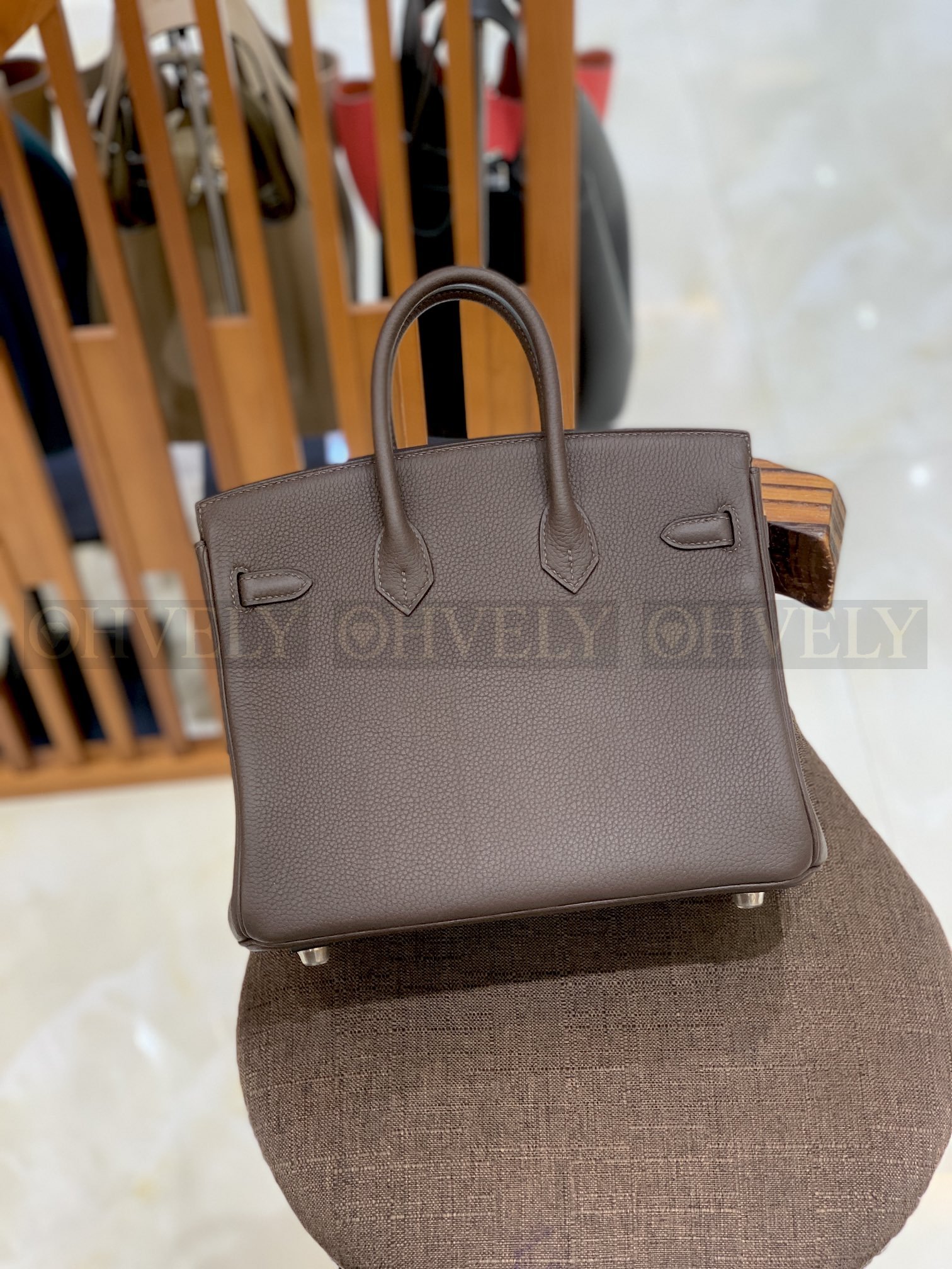 【 ZP버전 】HM Birkin 버킨백 토고 초콜릿 실버버클 25 상품 썸네일