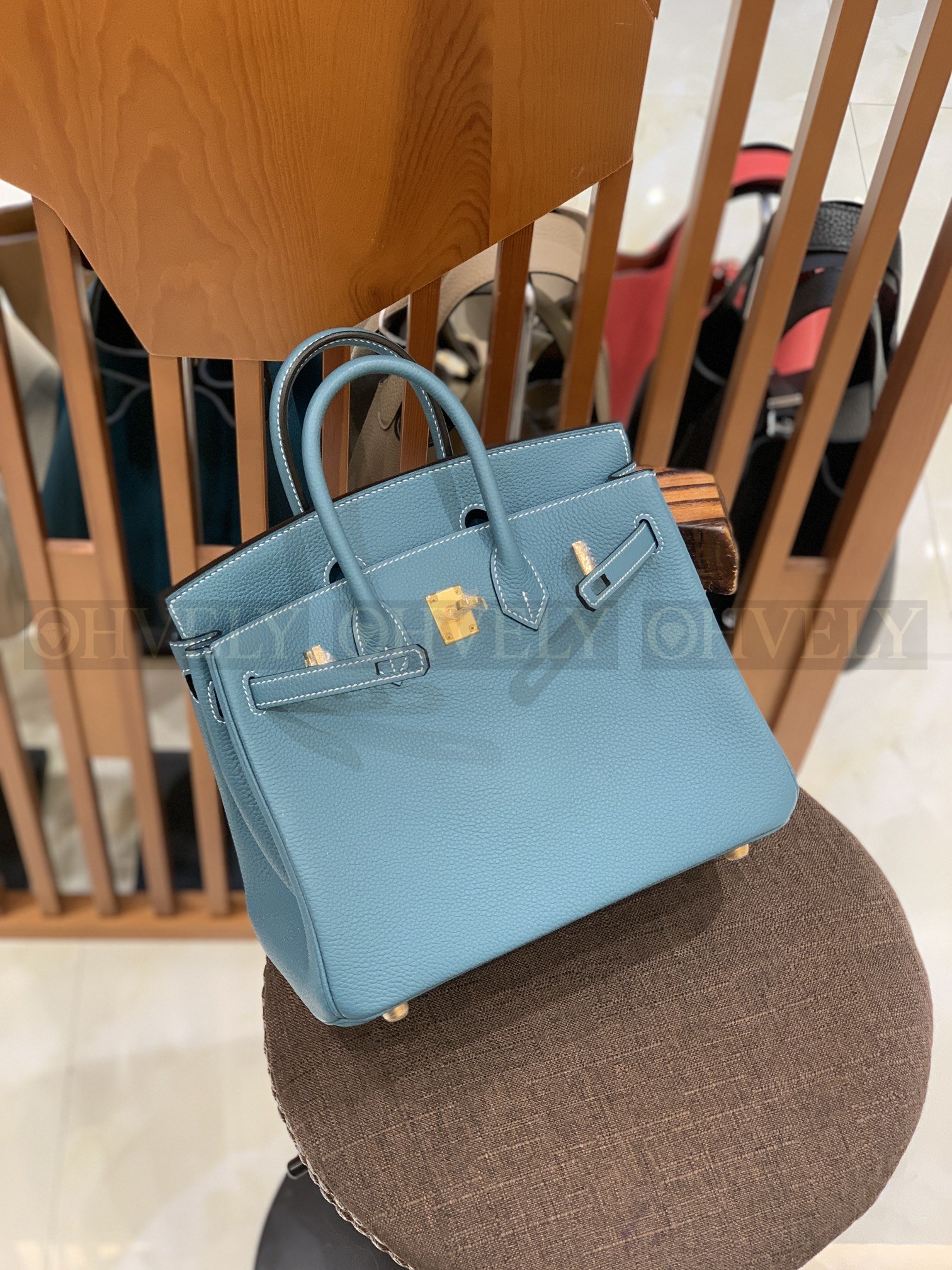 【 ZP버전 】HM Birkin 버킨백 토고 데님 블루 골드버클 25 상품 썸네일