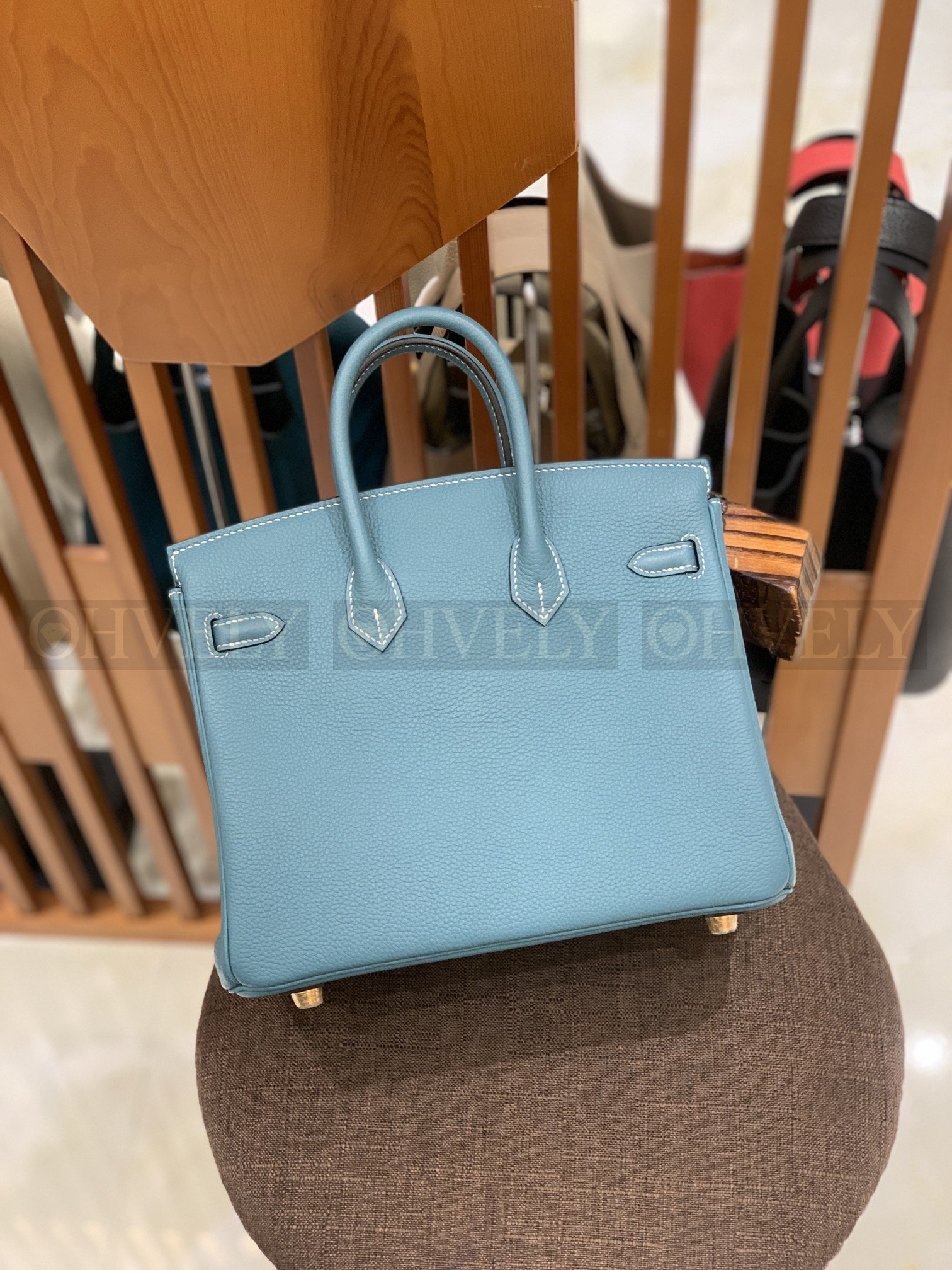 【 ZP버전 】HM Birkin 버킨백 토고 데님 블루 골드버클 25 상품 썸네일