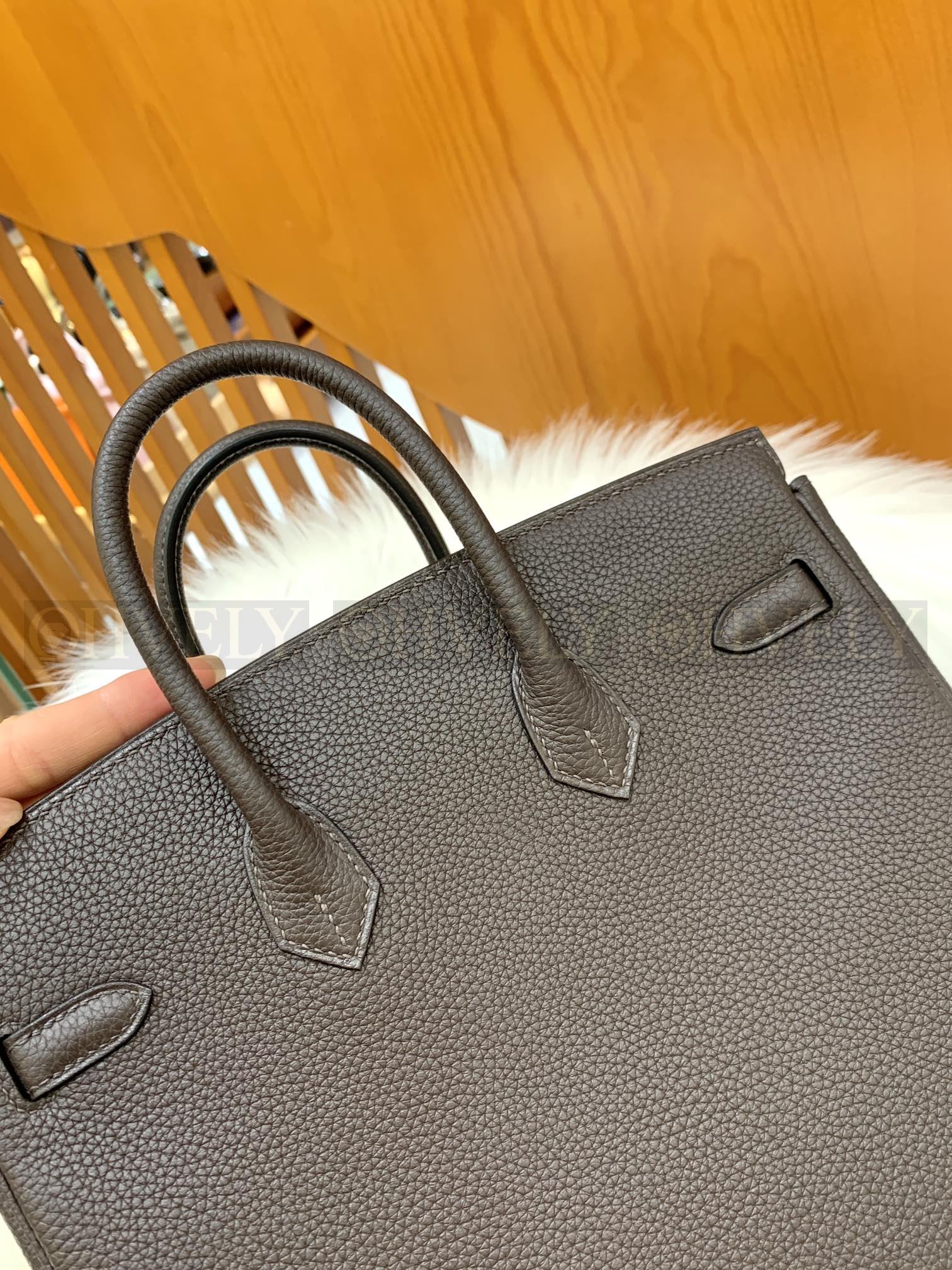 【 ZP버전 】HM Birkin 버킨백 토고 초콜릿 골드버클 25 상품 썸네일
