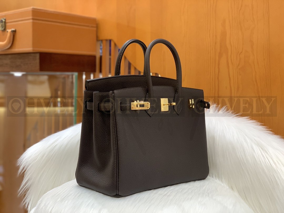 【 ZP버전 】HM Birkin 버킨백 토고 초콜릿 골드버클 25 상품 썸네일