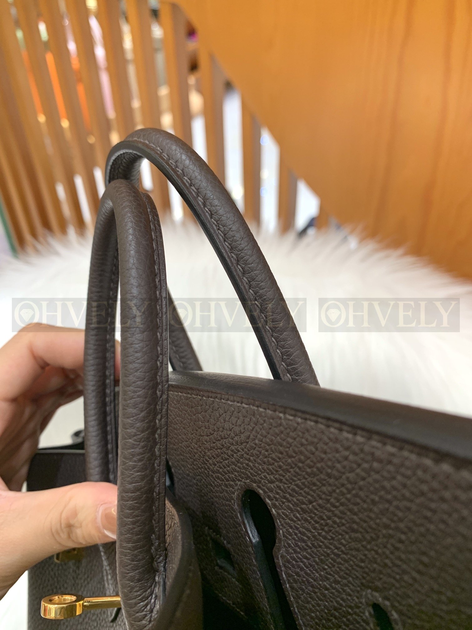 【 ZP버전 】HM Birkin 버킨백 토고 초콜릿 골드버클 25 상품 썸네일