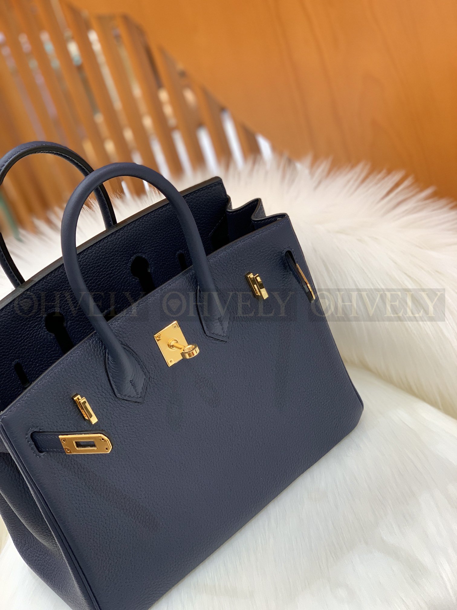 【 ZP버전 】HM Birkin 버킨백 토 사파이어 블루 골드버클 25 상품 썸네일