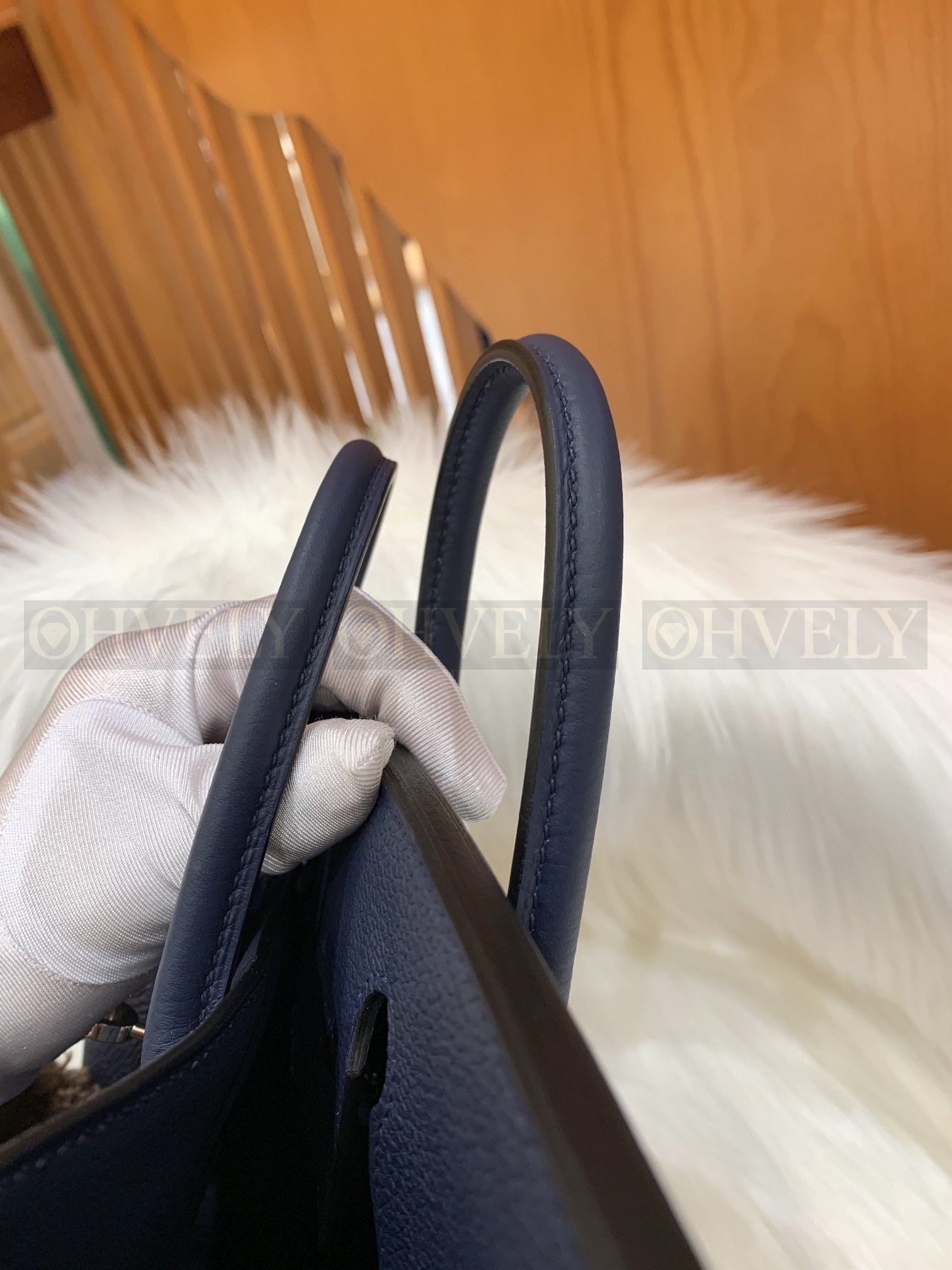 【 ZP버전 】HM Birkin 버킨백 토고 사파이어 블루 실버버클 25 상품 썸네일