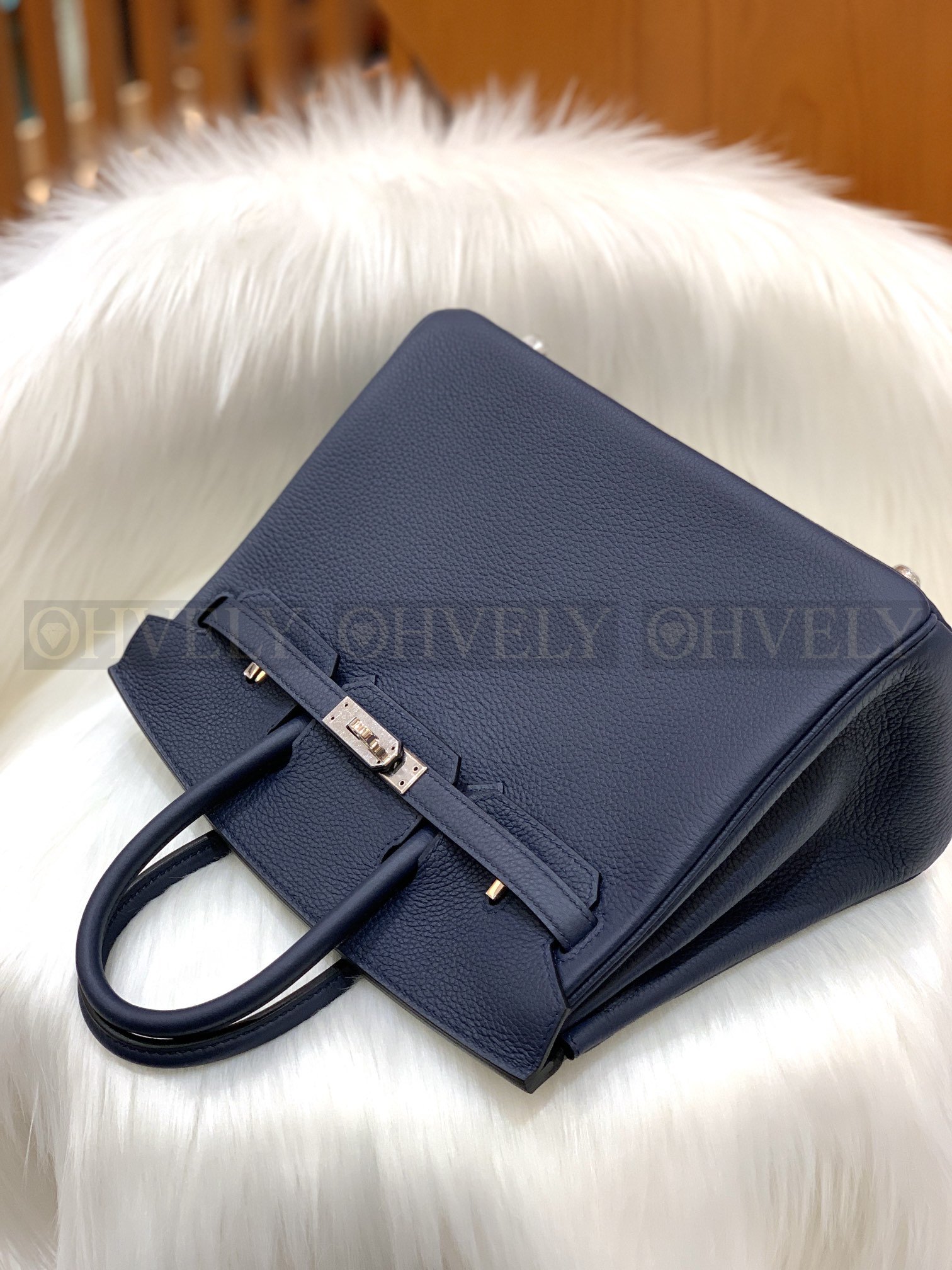 【 ZP버전 】HM Birkin 버킨백 토고 사파이어 블루 실버버클 25 상품 썸네일