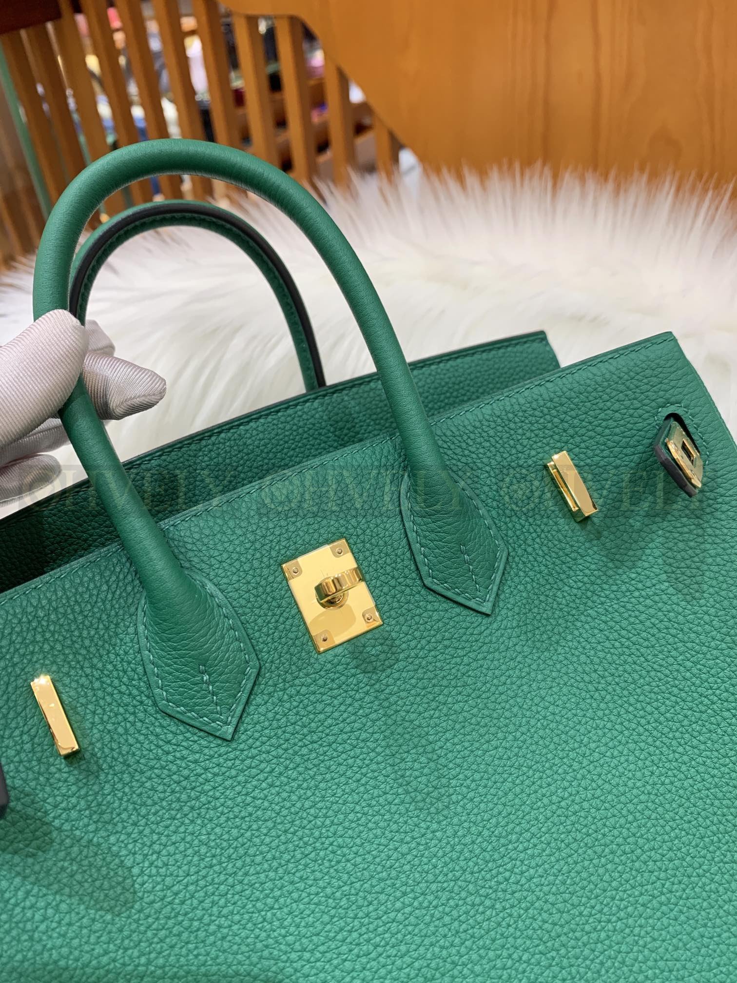 【 ZP버전 】HM Birkin 버킨백 토고 벨벳 그린 골드버클 25 상품 썸네일
