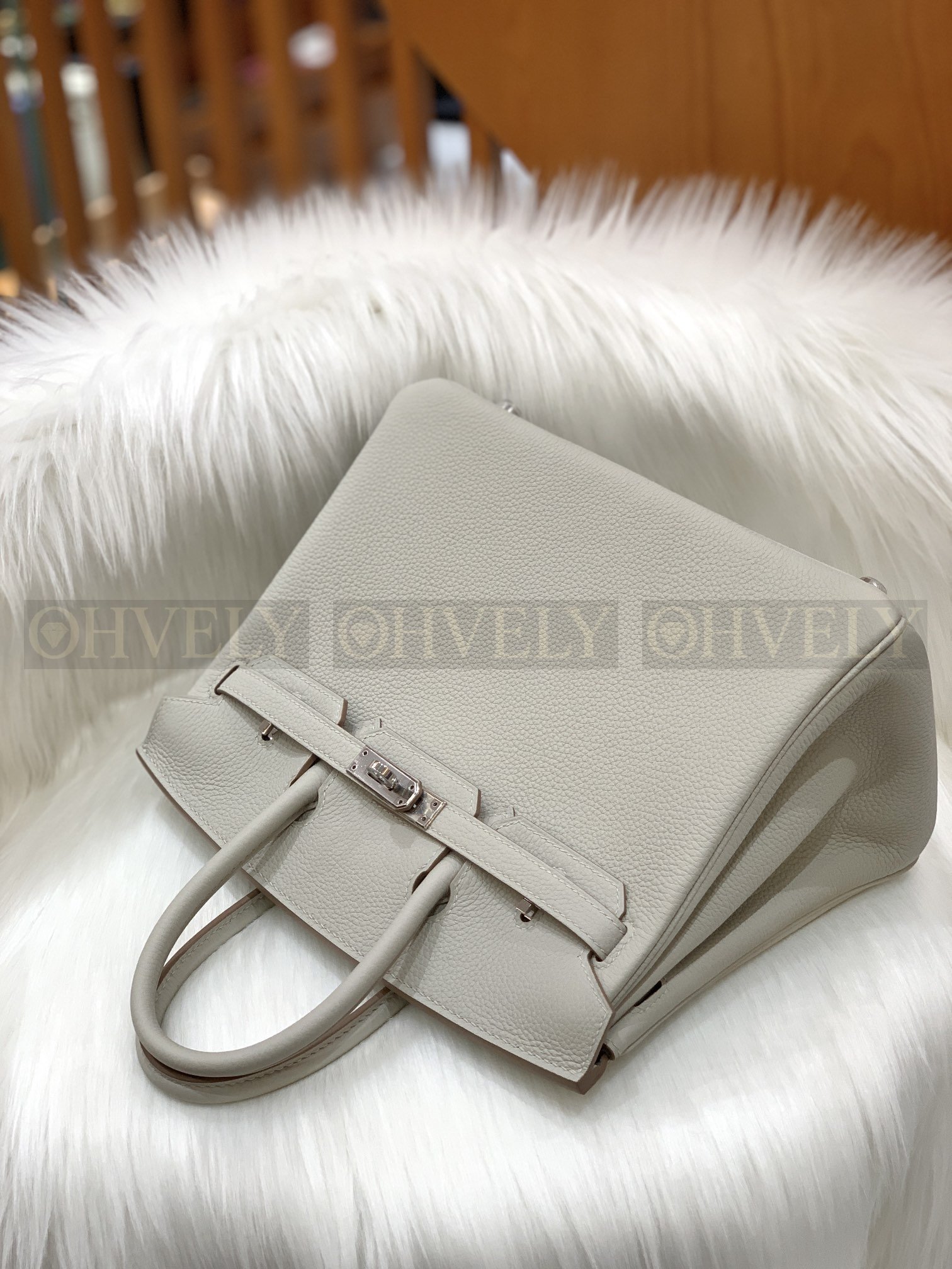 【 ZP버전 】HM Birkin 버킨백 토고 글래시어 화이트 실버버클 25 상품 썸네일