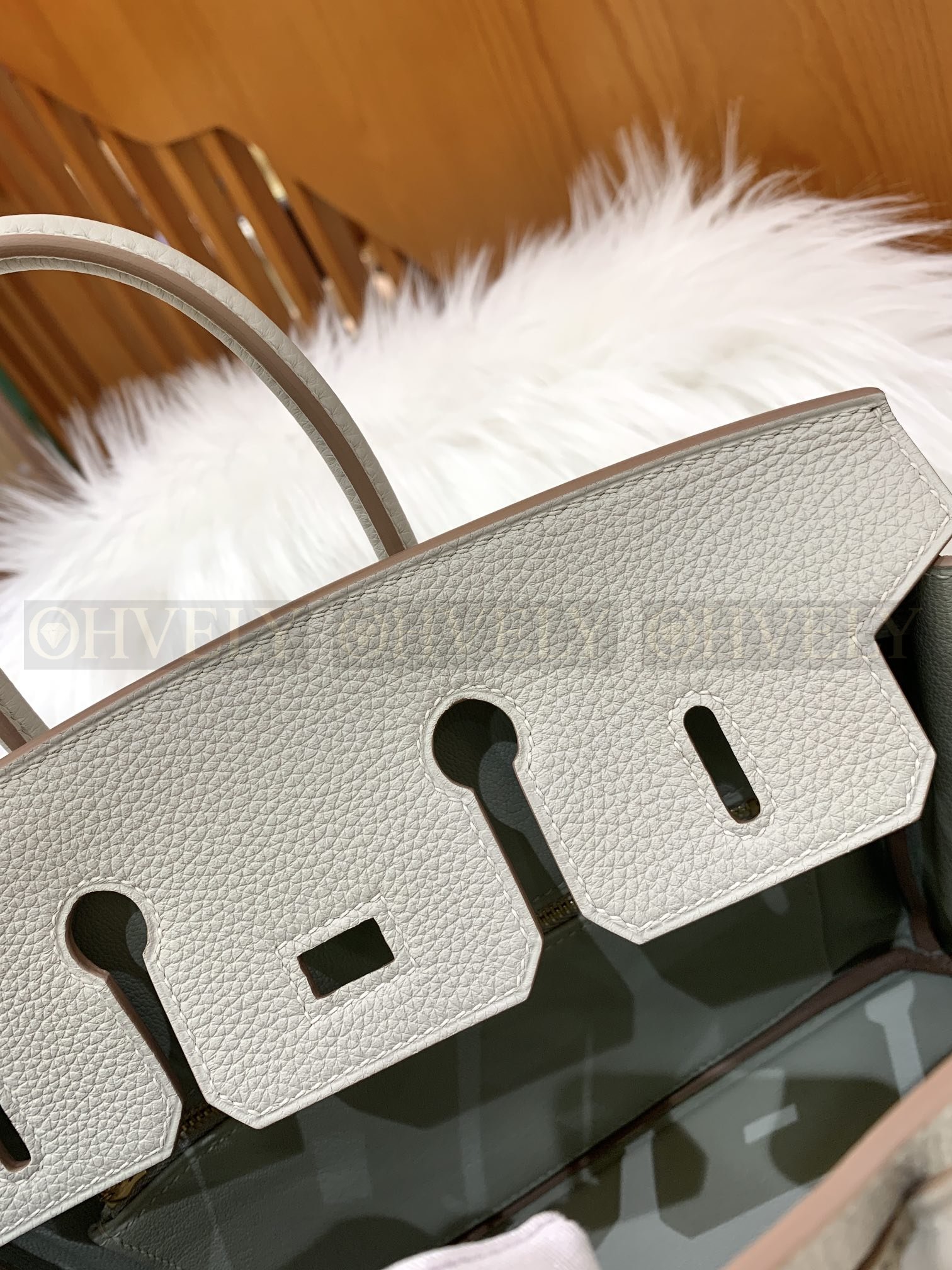 【 ZP버전 】HM Birkin 버킨백 토고 글래시어 화이트 골드버클 25 상품 썸네일