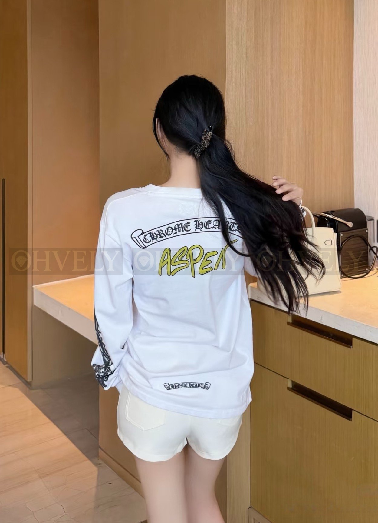 【 ZP버전 】크롬하츠 아스펜 한정판 긴팔 티셔츠 상품 썸네일