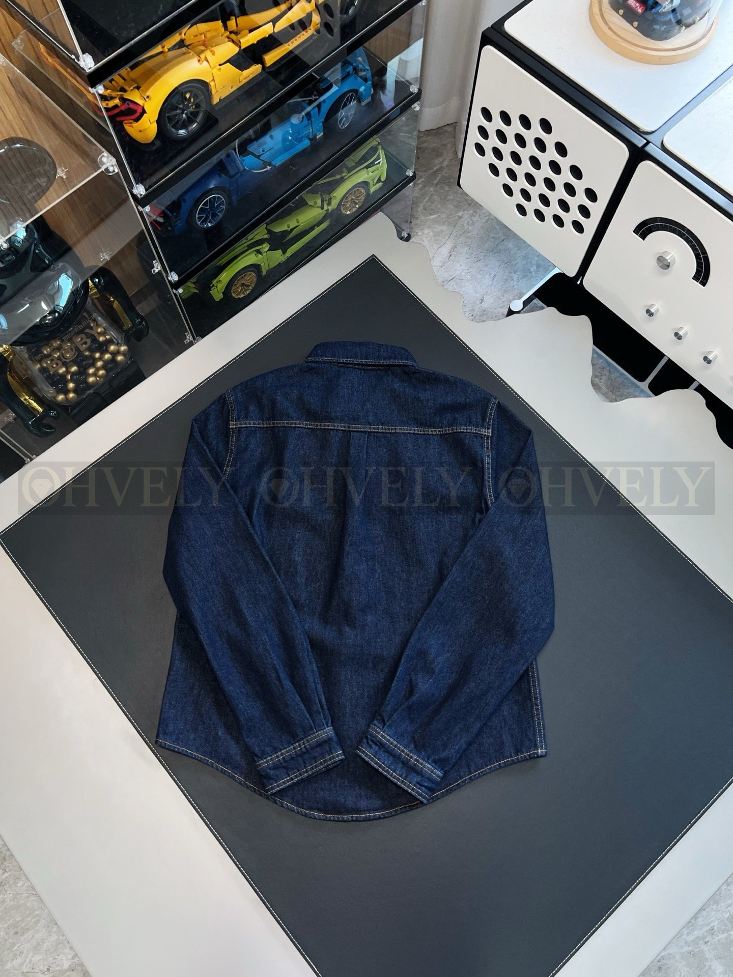 【 ZP버전 】LV 카라 긴팔 데님 셔츠 상품 썸네일