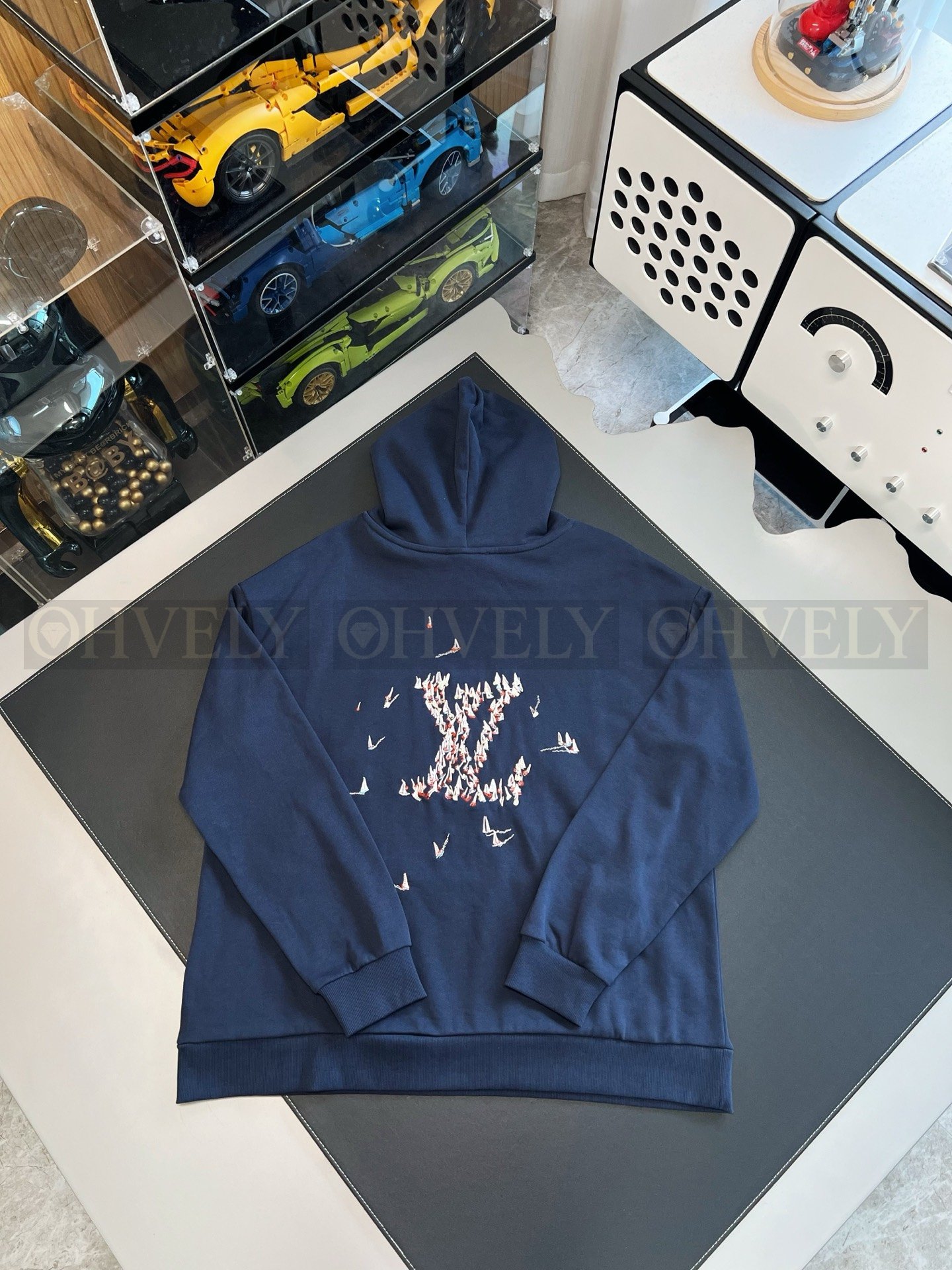 【 ZP버전 】LV 요트 심볼 로고 후드 티셔츠 상품 썸네일