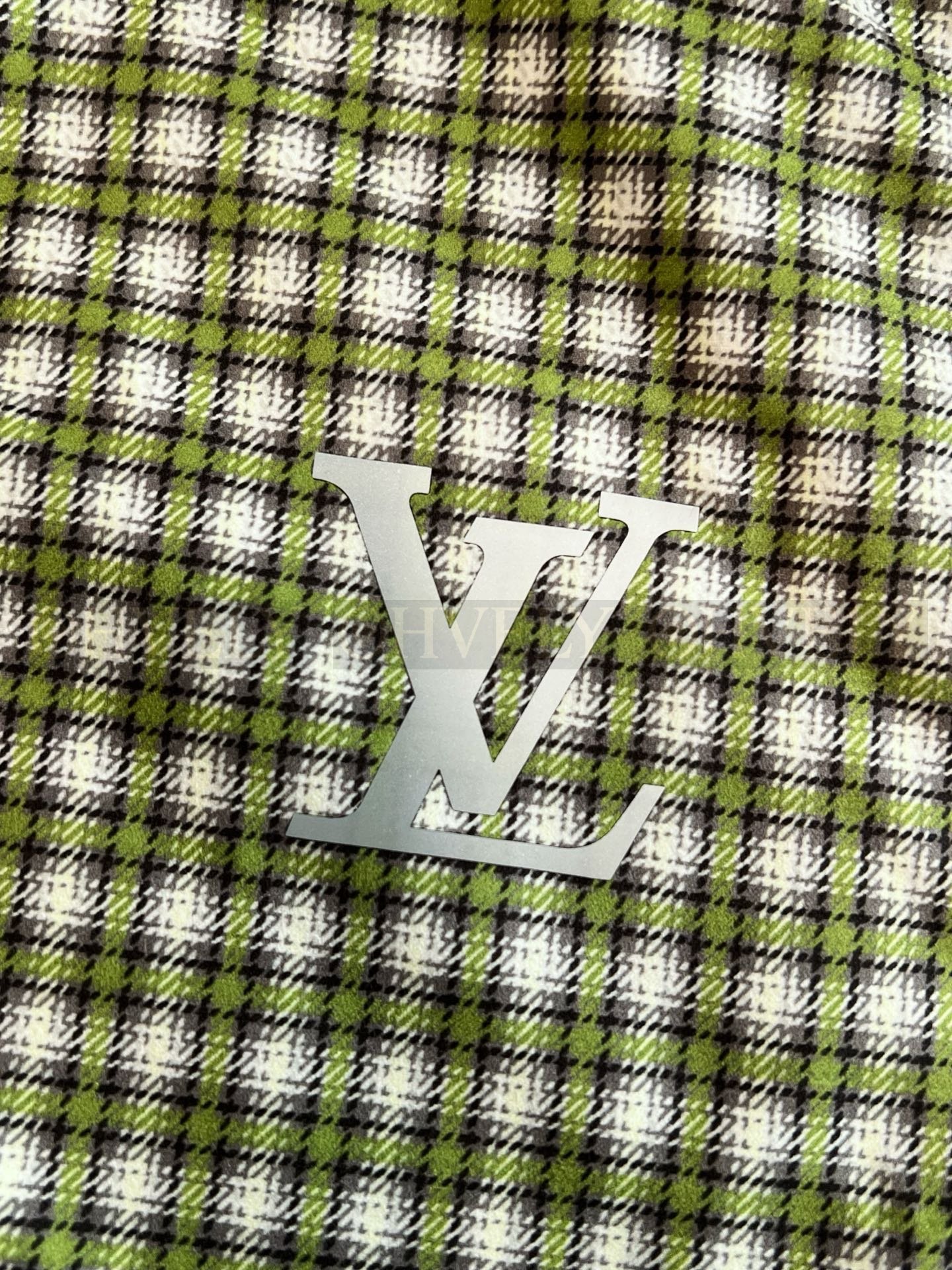 【 ZP버전 】LV 그린 마이크로 체크 셔츠 상품 썸네일