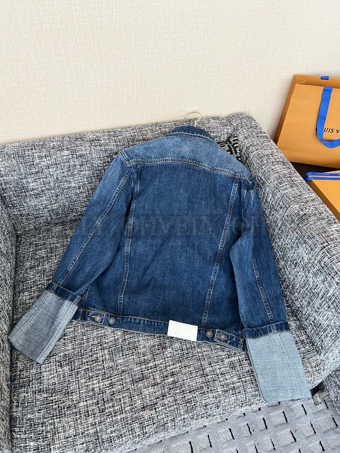 【 ZP버전 】LV 블루 커프스 턴업 데님 자켓 상품 썸네일