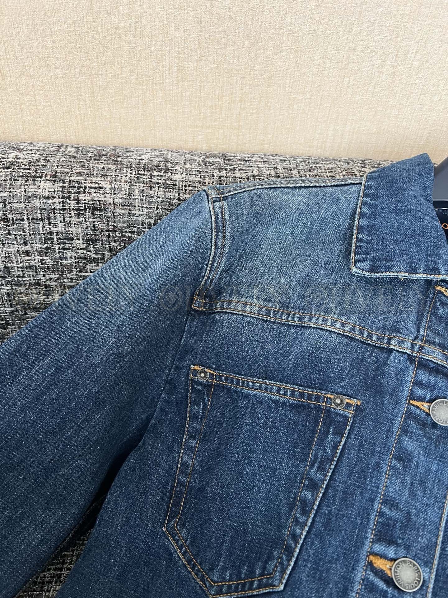 【 ZP버전 】LV 블루 커프스 턴업 데님 자켓 상품 썸네일