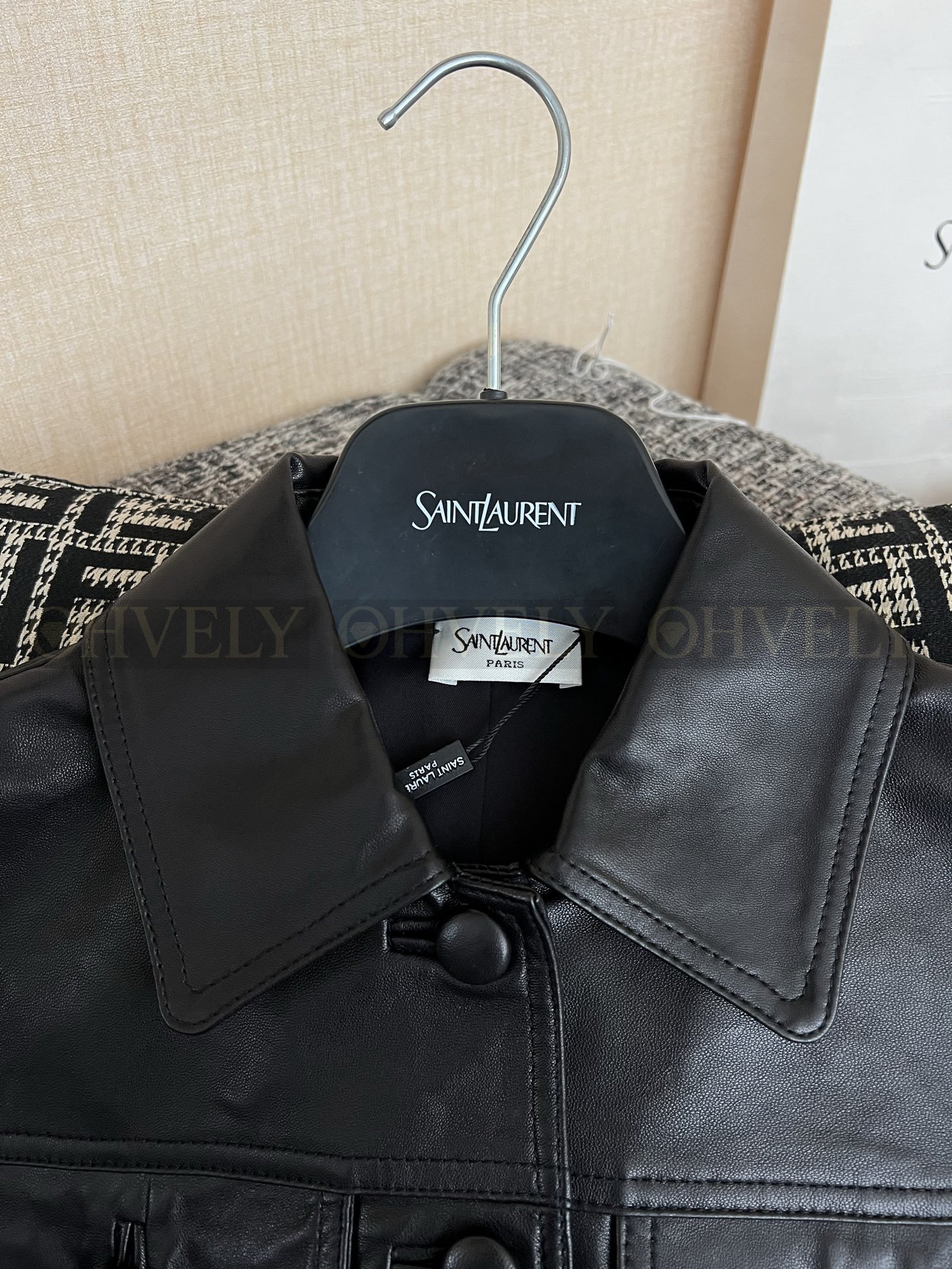 【 ZP버전 】 YSL 리미티드 크롭 램스킨 자켓 상품 썸네일